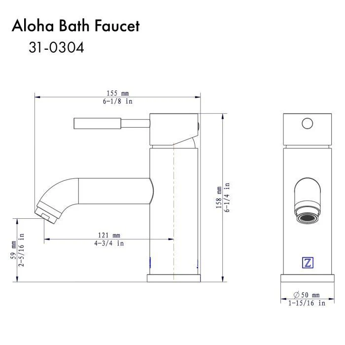 ZLINE Aloha Bath Faucet in Matte Black (ALH-BF-MB) - Image 5