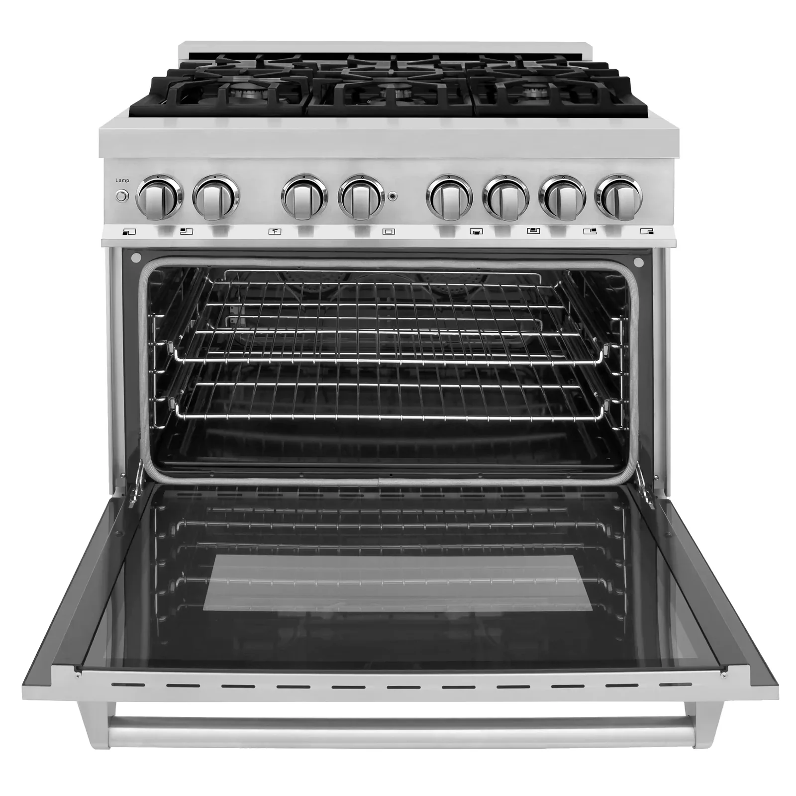 ZLINE Appliance Package - 36-Inch Dual Fuel Range, Range Hood, Microwave Drawer, Tall Tub Dishwasher and Beverage Fridge in Stainless Steel (5KP-RARH36-MWDWV-RBV) - Image 6