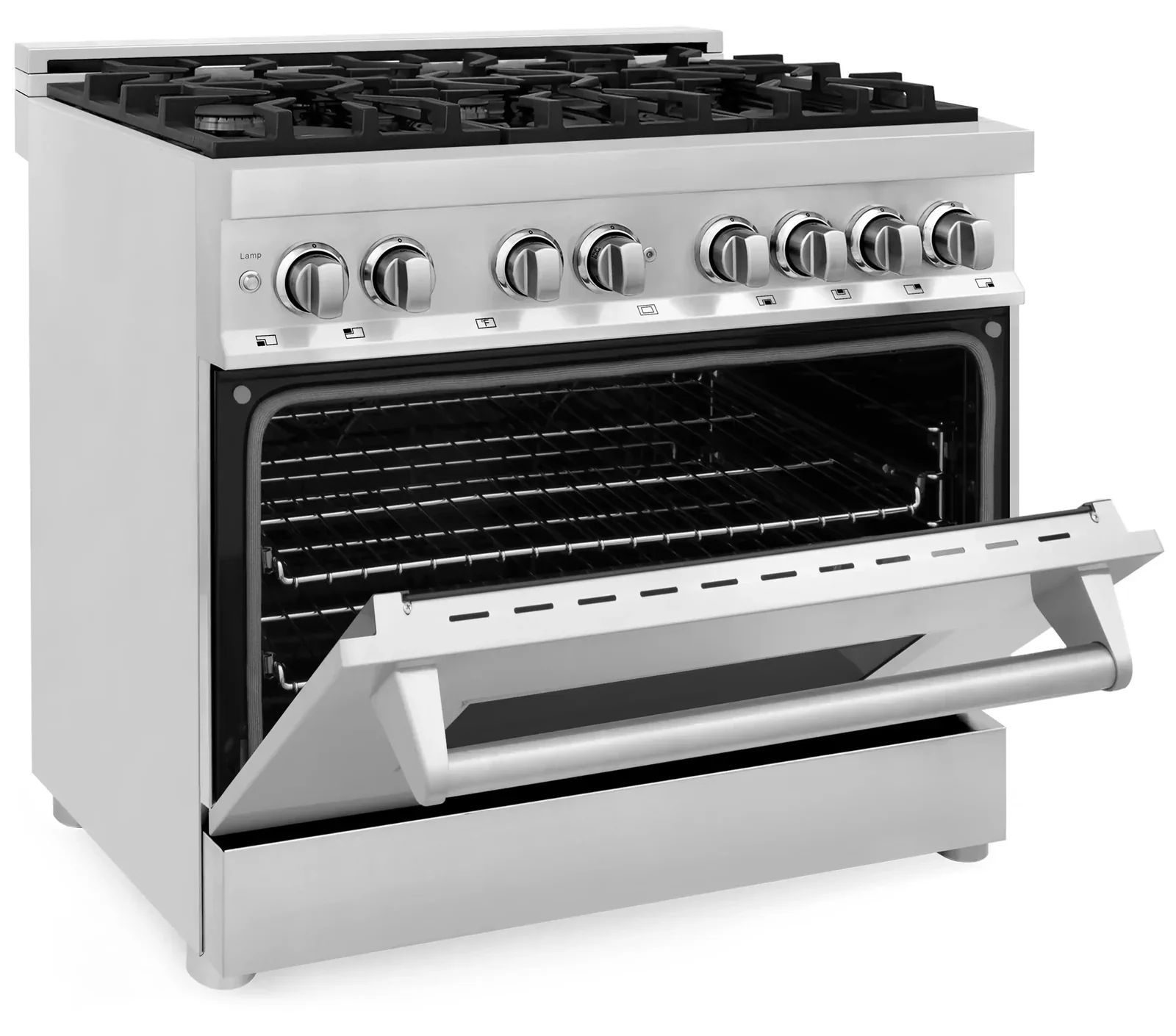 ZLINE Appliance Package - 36-Inch Dual Fuel Range, Range Hood, Microwave Drawer, Tall Tub Dishwasher and Beverage Fridge in Stainless Steel (5KP-RARH36-MWDWV-RBV) - Image 7