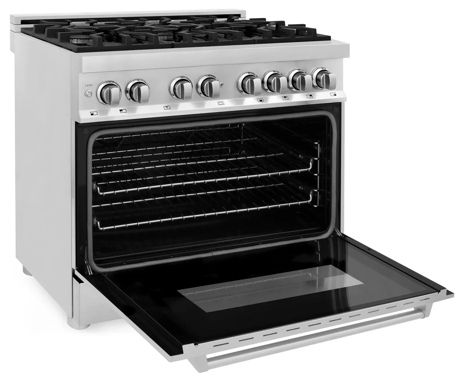 ZLINE Appliance Package - 36-Inch Dual Fuel Range, Range Hood, Microwave Drawer, Tall Tub Dishwasher and Wine Cooler in Stainless Steel (5KP-RARH36-MWDWV-RWV) - Image 8