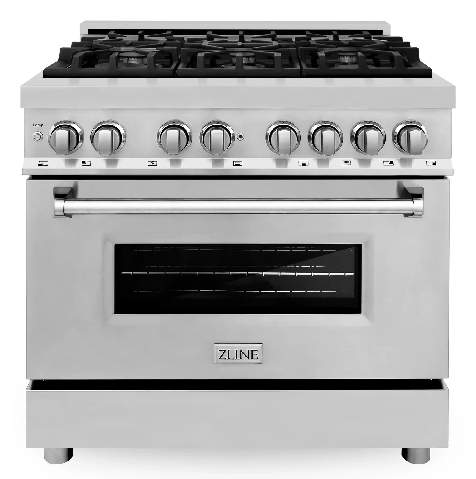 ZLINE Appliance Package - 36-Inch Dual Fuel Range, Refrigerator, Range Hood, Microwave Drawer, Tall Tub Dishwasher and Beverage Fridge in Stainless Steel (6KPR-RARH36-MWDWV-RBV) - Image 2