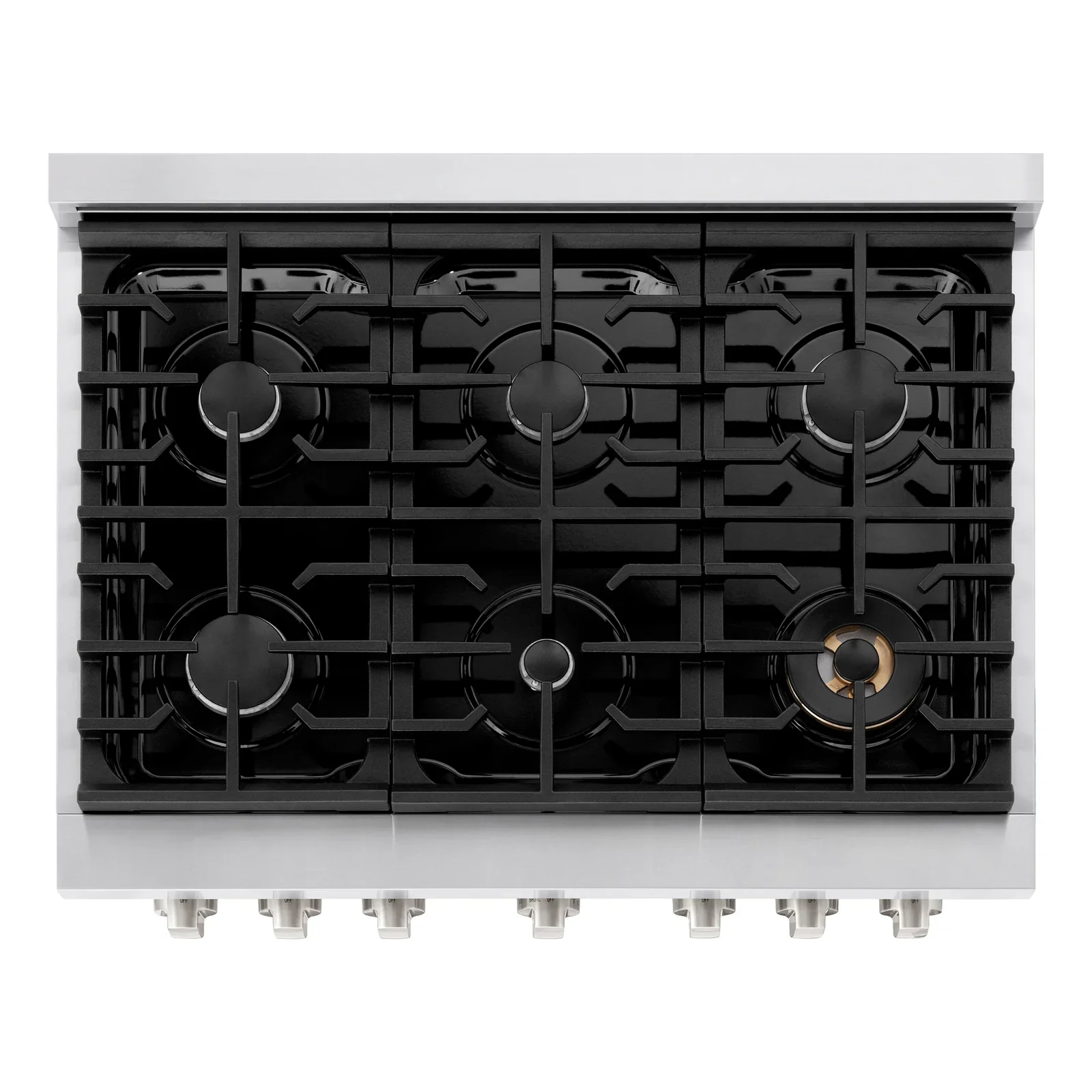 ZLINE Appliance Package - 36-Inch Gas Range, Range Hood, Microwave Drawer, Tall Tub Dishwasher and Beverage Fridge in Stainless Steel (5KP-SGRRH36-MWDWV-RBV) - Image 8
