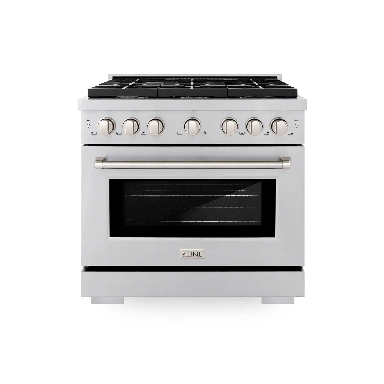 ZLINE Appliance Package - 36-Inch Gas Range, Range Hood, Microwave Drawer, Tall Tub Dishwasher and Wine Cooler in Stainless Steel (5KP-SGRRH36-MWDWV-RWV) - Image 4