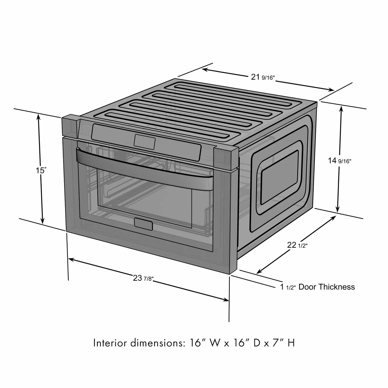 ZLINE Appliance Package - 48-Inch Dual Fuel Range, Refrigerator, Range Hood, Microwave Drawer, Tall Tub Dishwasher and Wine Cooler in Stainless Steel (6KPR-RARH48-MWDWV-RWV) - Image 36