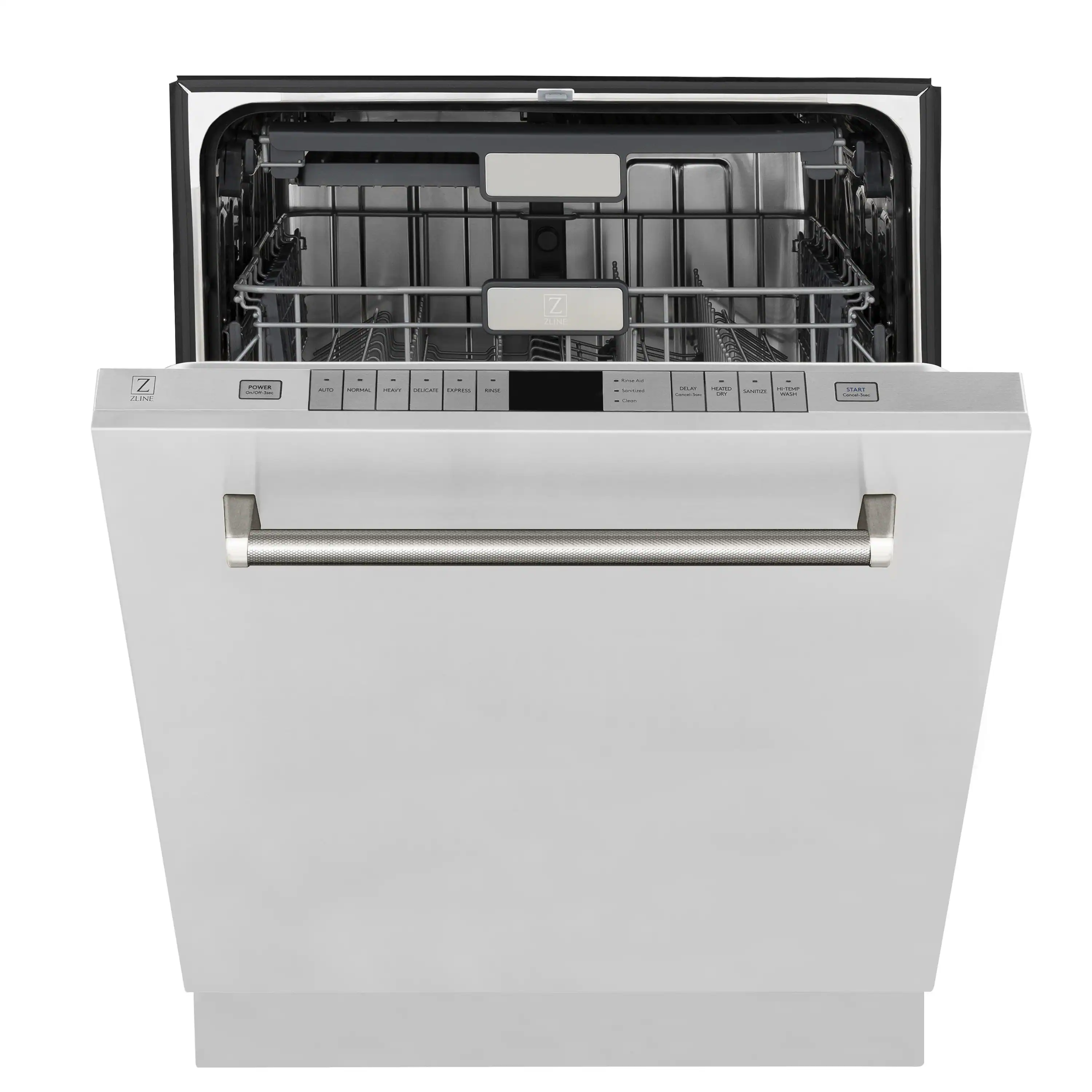 ZLINE Autograph 24-Inch Monument 3rd Rack Dishwasher with Polished Nickel Helix Handle, 45dBa (DWMTZ-30424-KPN) - Image 5