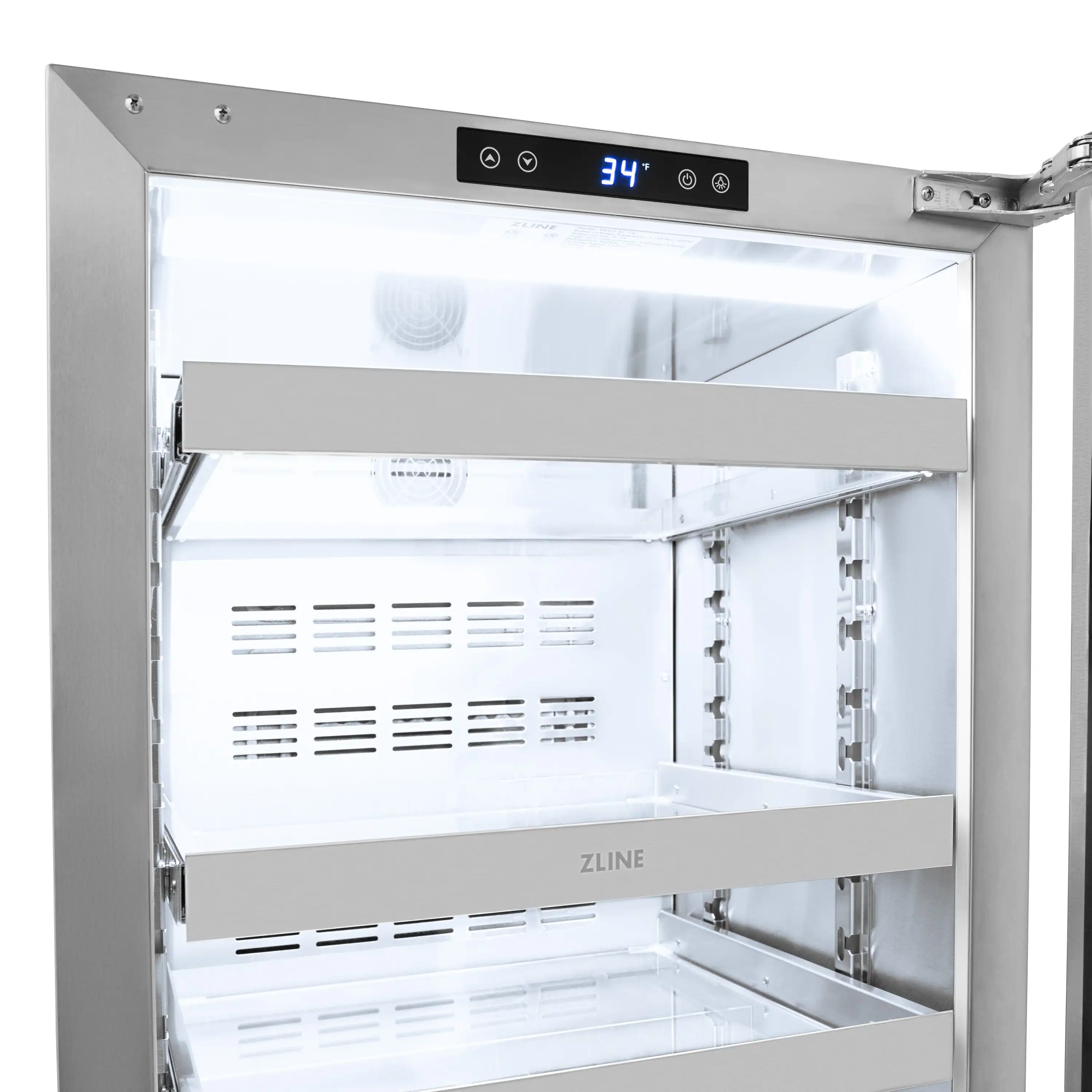 ZLINE Autograph 24-Inch Touchstone Beverage Fridge with Stainless Steel Door and Bronze Helix Handle (RBSOZ-ST-24-KCB) - Image 13