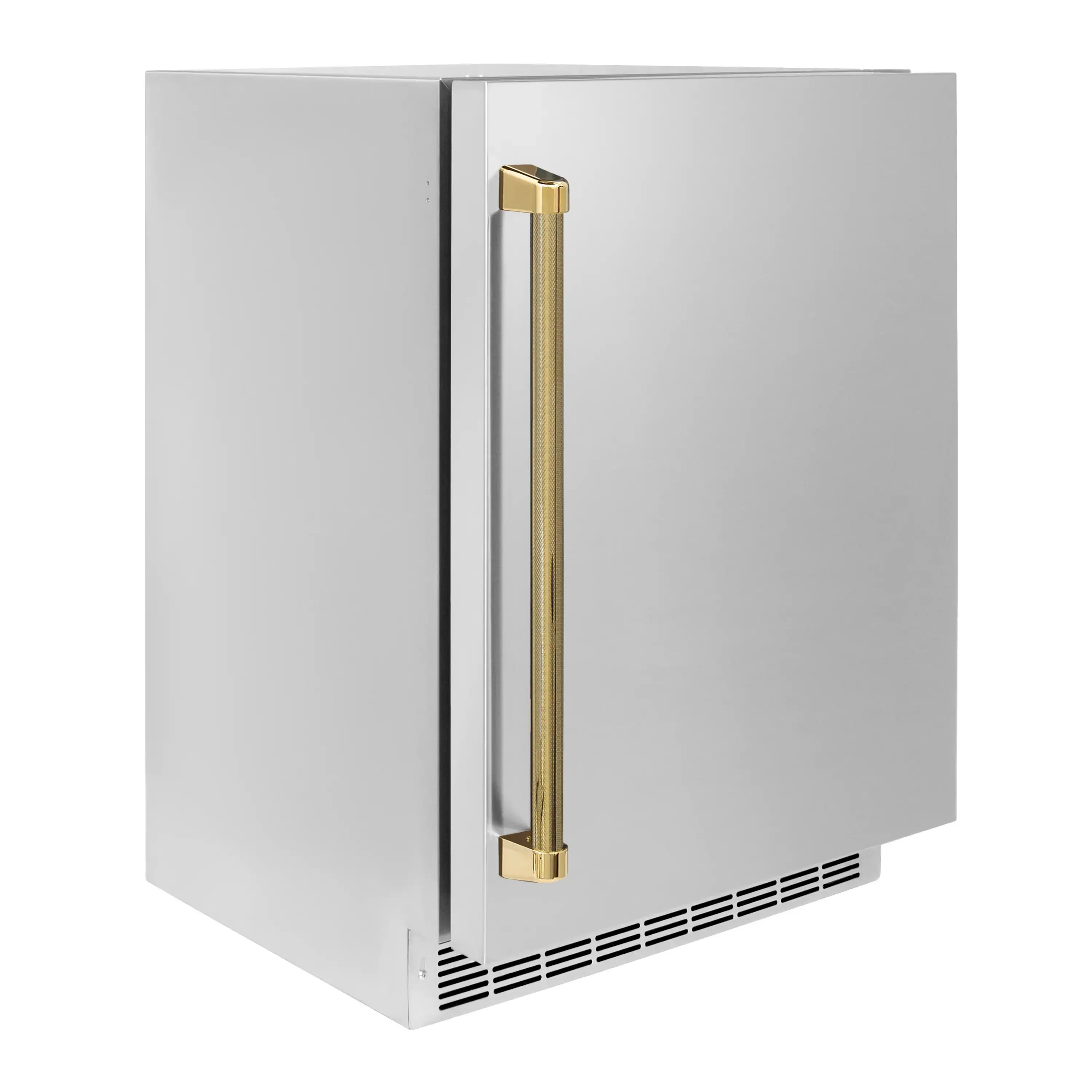 ZLINE Autograph 24-Inch Touchstone Beverage Fridge with Stainless Steel Door and Gold Helix Handle (RBSOZ-ST-24-KG) - Image 4
