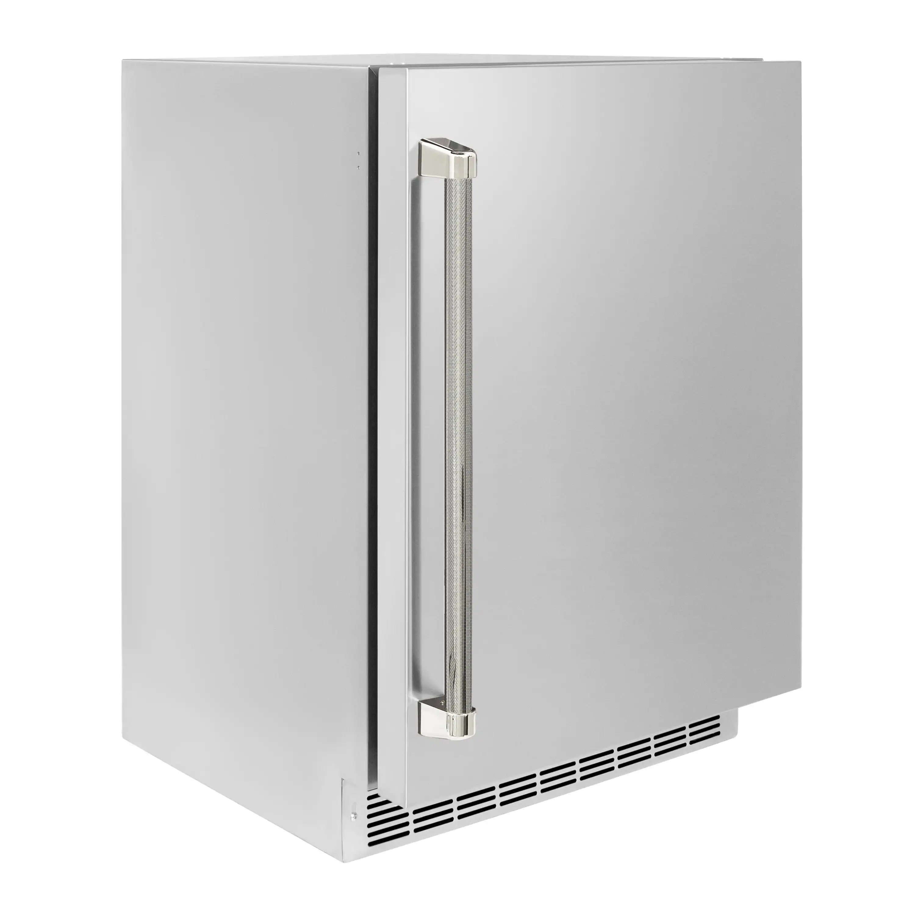 ZLINE Autograph 24-Inch Touchstone Beverage Fridge with Stainless Steel Door and Nickel Helix Handle (RBSOZ-ST-24-KPN) - Image 4