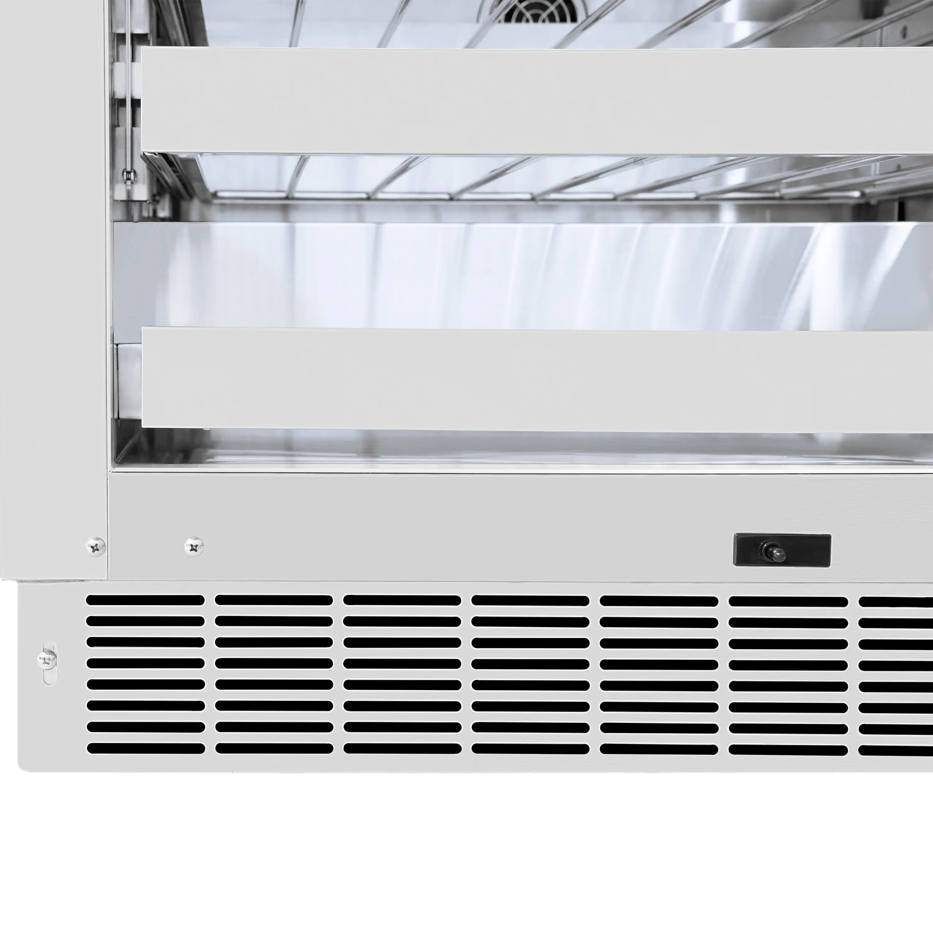 ZLINE Autograph 24-Inch Touchstone Dual Zone Wine Cooler with Stainless Steel with Glass Door & Nickel Helix Handle (RWDOZ-GS-24-KPN) - Image 13