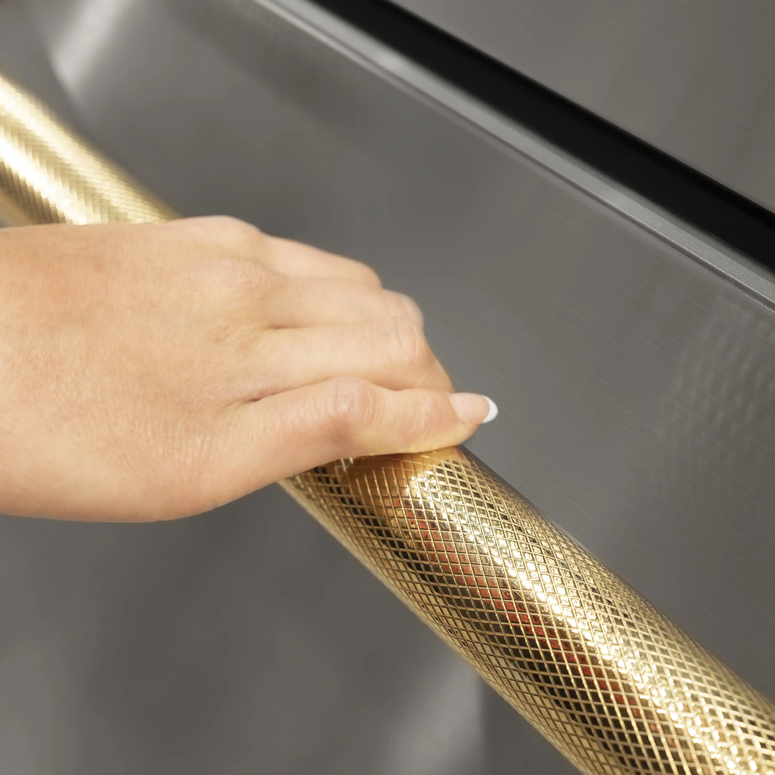 ZLINE Autograph 24-Inch Touchstone Refrigerator Drawer with Steel Doors & Gold Helix Handles (RDSOZ-ST-24-KG) - Image 14