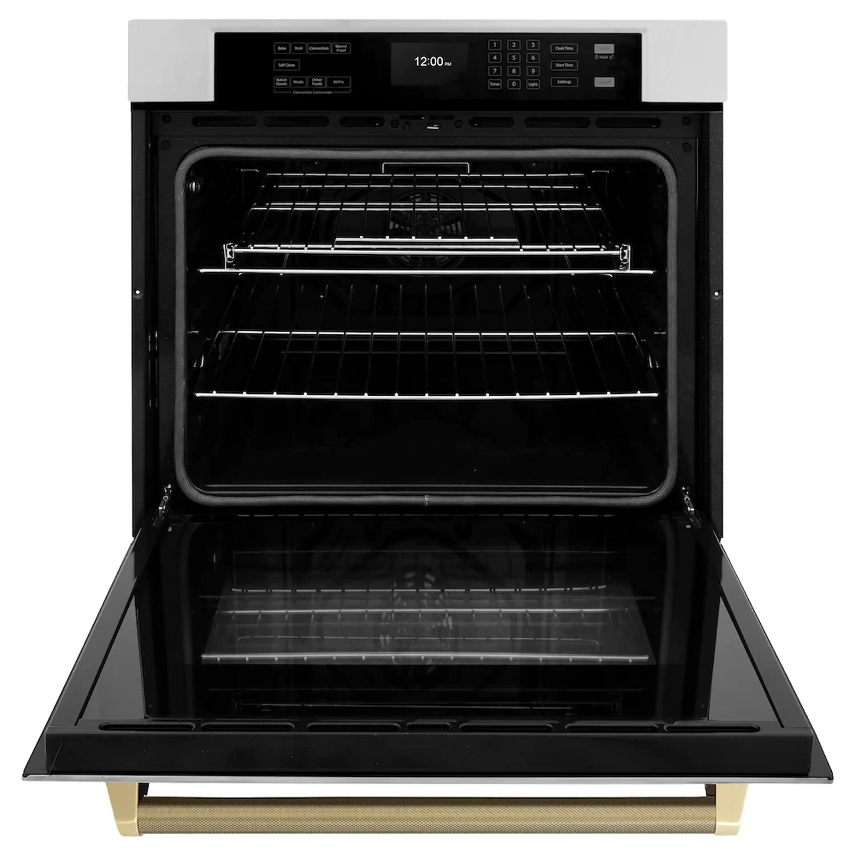 ZLINE Autograph 30-Inch True Convection Single Wall Oven in Stainless Steel & Bronze Helix Handle (WASZ-30-KCB) - Image 11