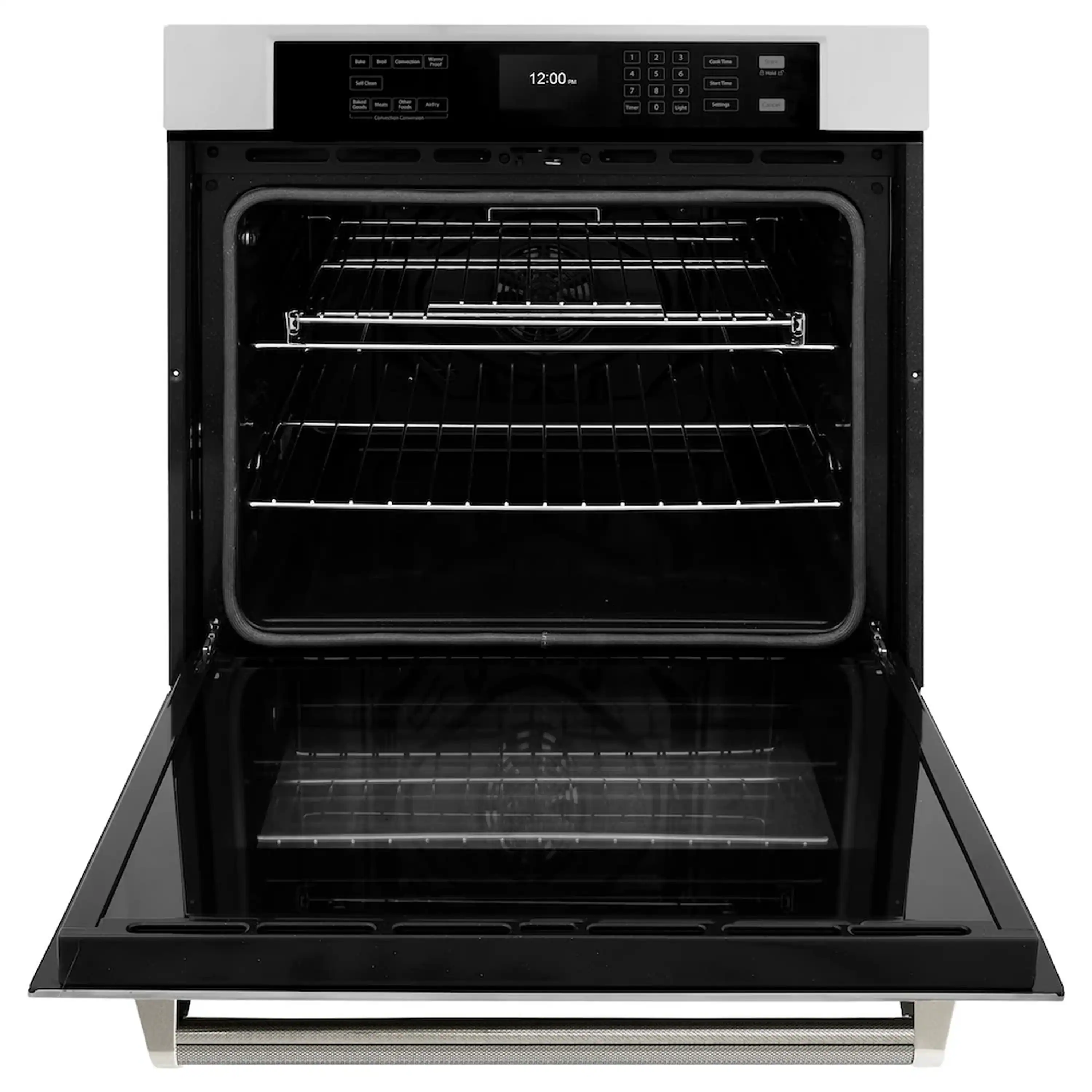ZLINE Autograph 30-Inch True Convection Single Wall Oven in Stainless Steel & Nickel Helix Handle (WASZ-30-KPN) - Image 9