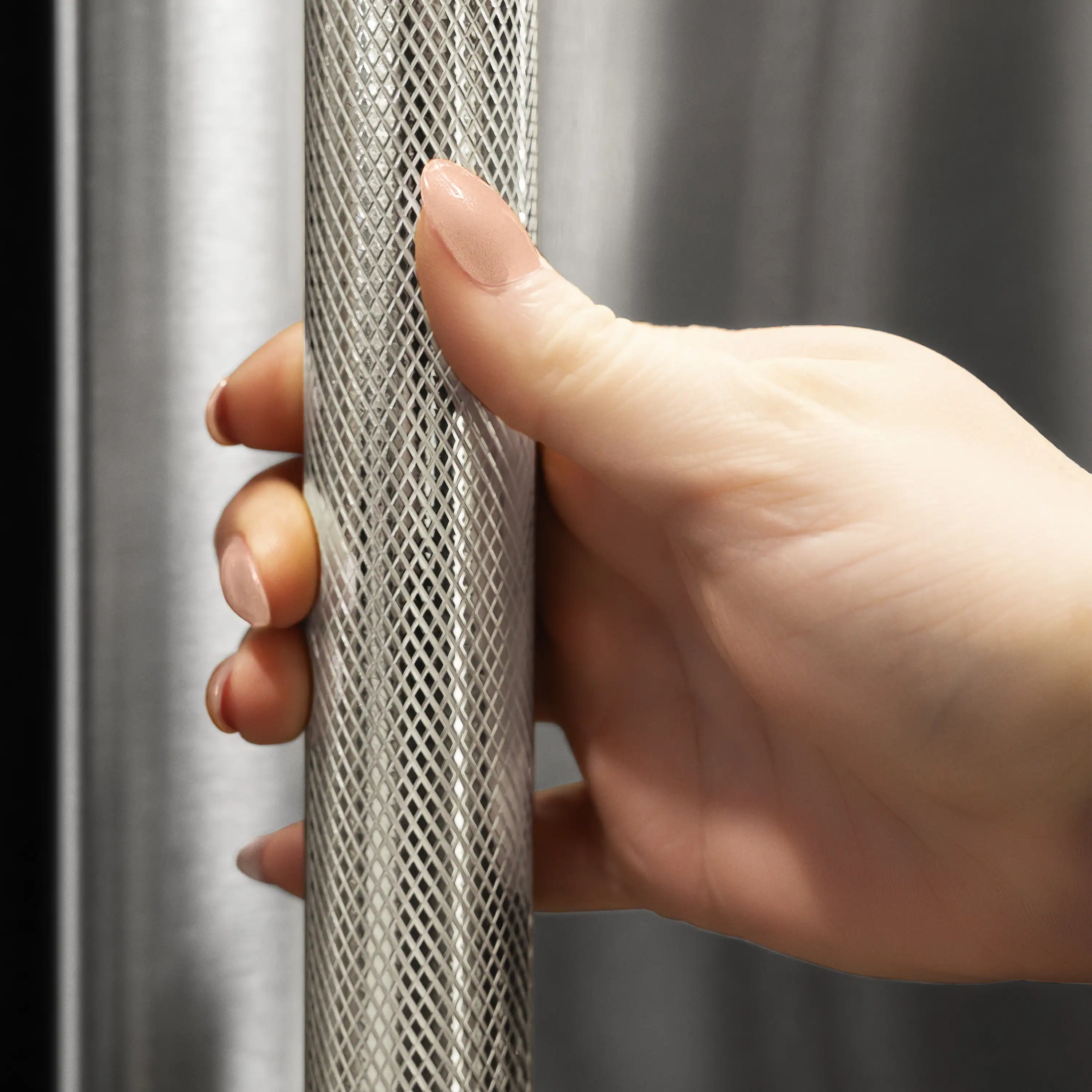 ZLINE Autograph 36-Inch Counter-Depth Refrigerator in Stainless Steel and Nickel Helix Handles (RFMZ-36-KPN) - Image 11