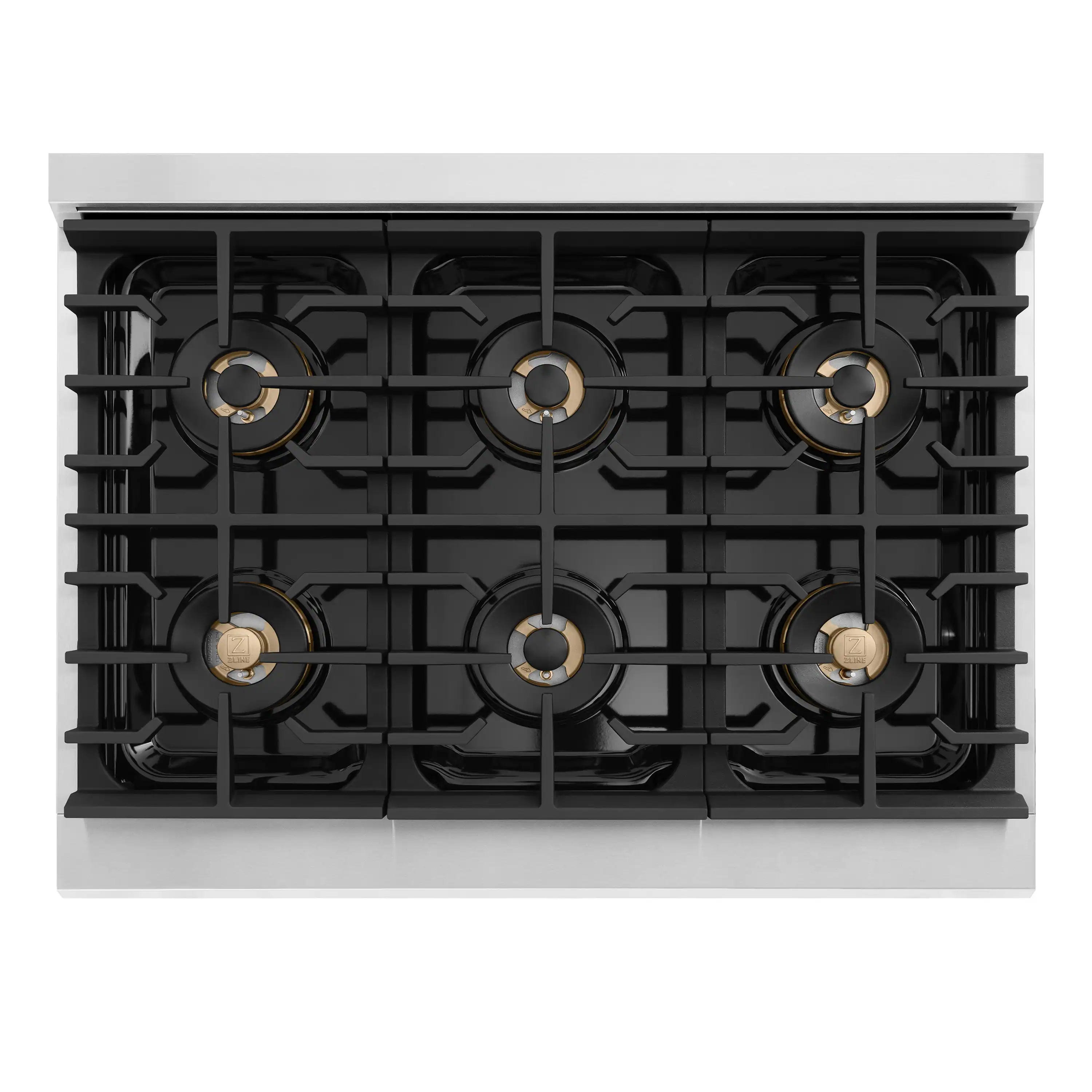 ZLINE Autograph 36-Inch Paramount DuoPro Dual Fuel Range in Stainless Steel with Nickel Helix Handle (PSDRZ-36-KPN) - Image 5