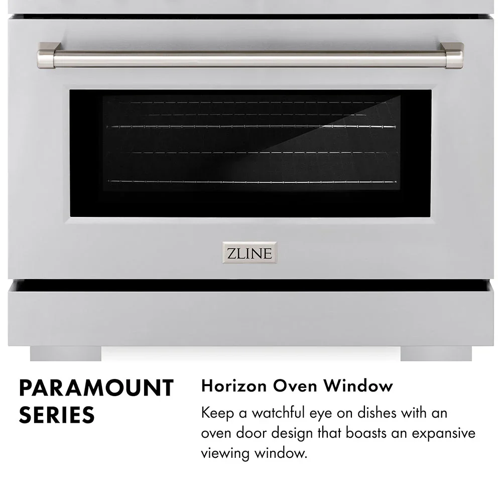 ZLINE Autograph 36-Inch Paramount DuoPro Gas Range in Black Stainless Steel with Polished Gold Helix Handles (PSGRBZ-36-KG) - Image 16