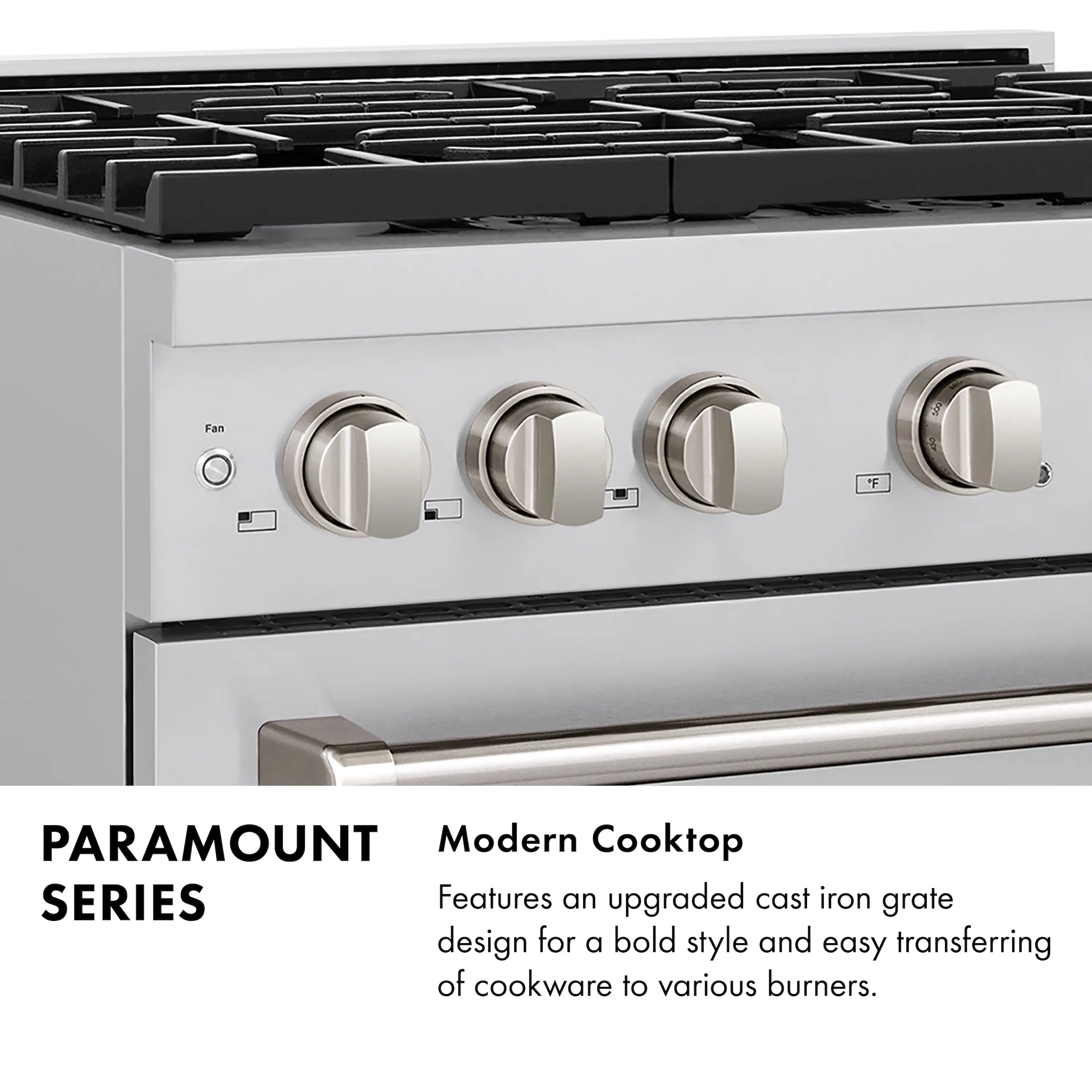ZLINE Autograph 48-Inch Paramount Dual Fuel Range in Black Stainless Steel and Gold Helix Handles (SDRBZ-48-KG) - Image 17