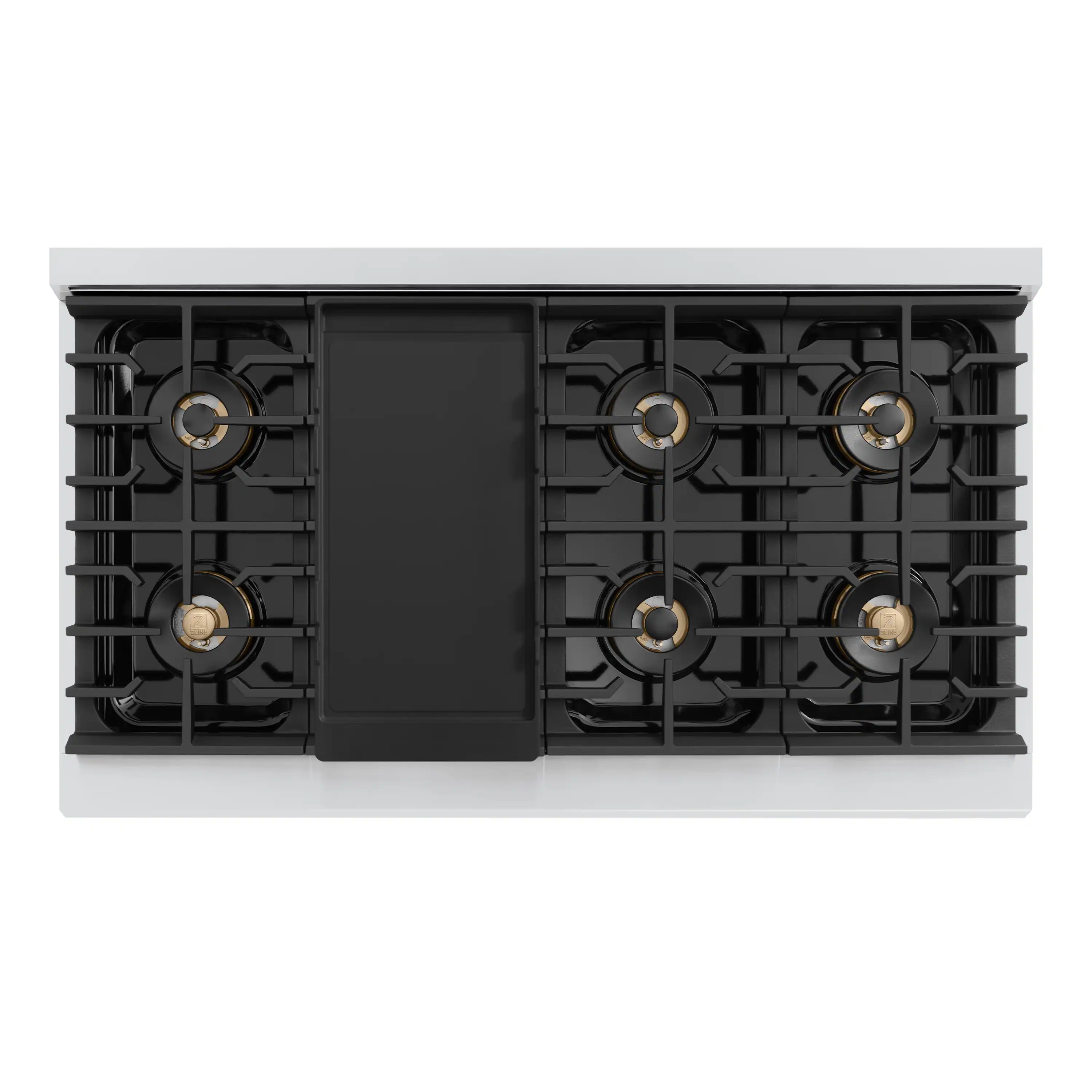 ZLINE Autograph 48-Inch Paramount DuoPro Dual Fuel Range in Stainless Steel with Bronze Helix Handles (PSDRZ-48-KCB) - Image 6