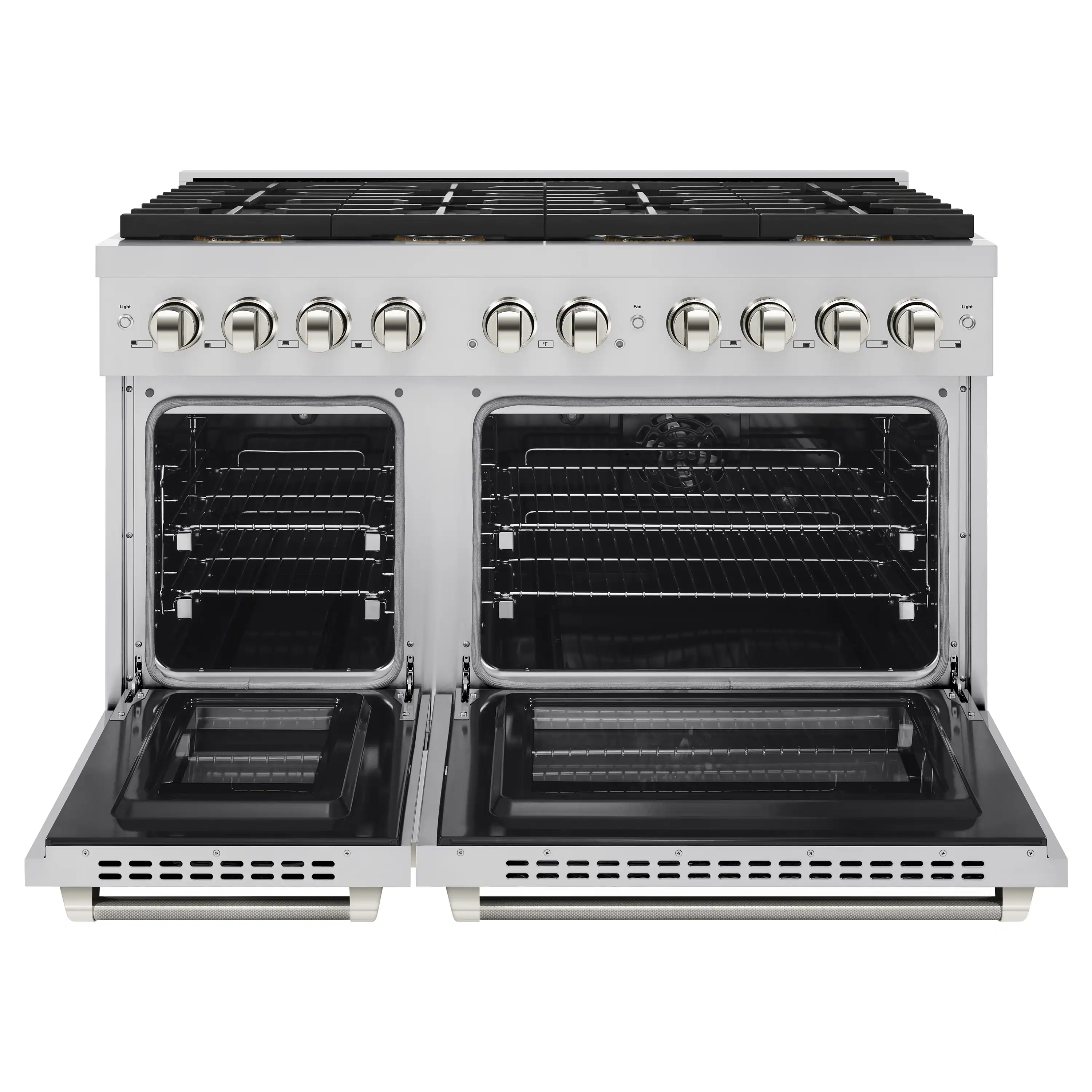 ZLINE Autograph 48-Inch Paramount DuoPro Dual Fuel Range in Stainless Steel with Nickel Helix Handles (PSDRZ-48-KPN) - Image 4