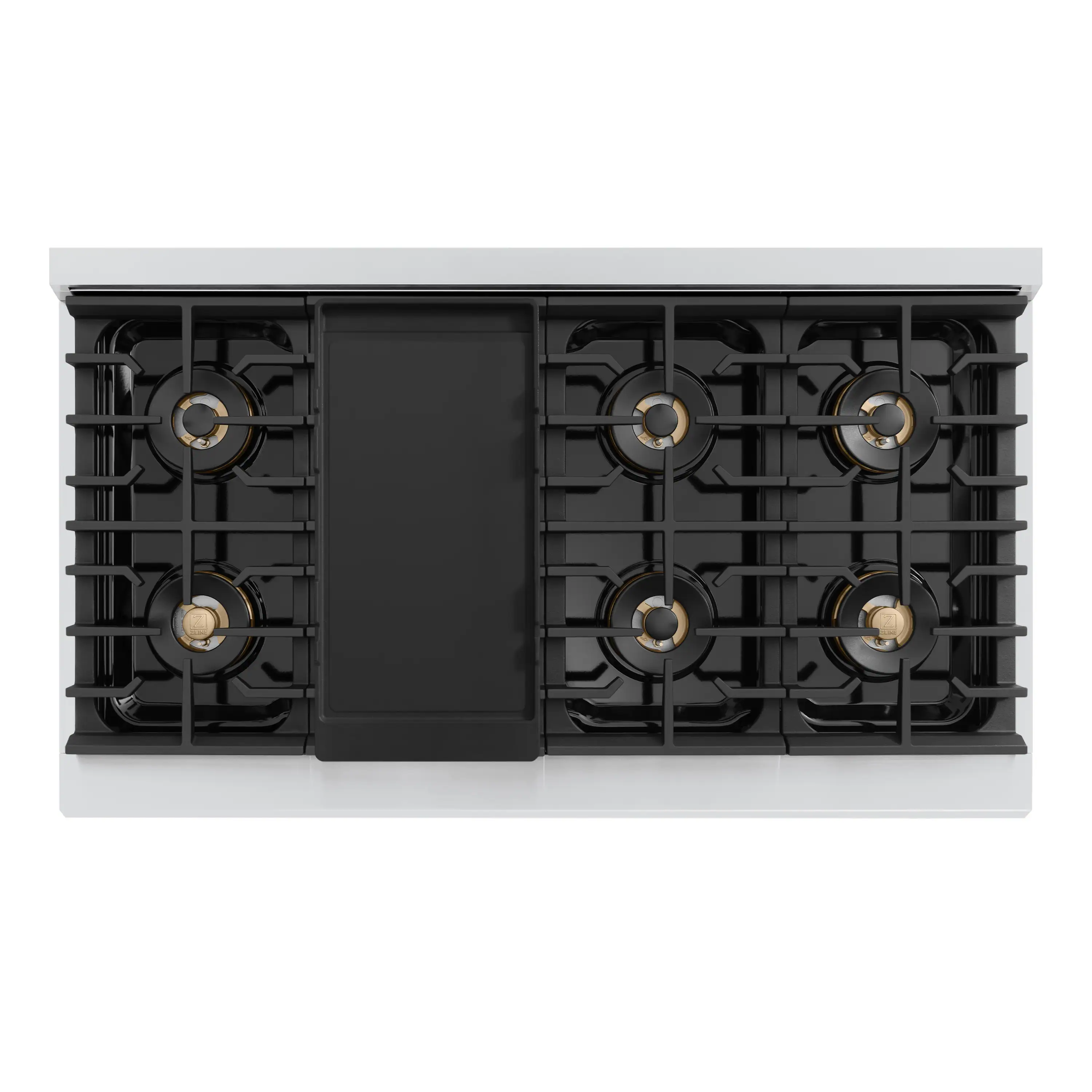 ZLINE Autograph 48-Inch Paramount DuoPro Gas Range in Stainless Steel with Gold Helix Handles (PSGRZ-48-KG) - Image 6