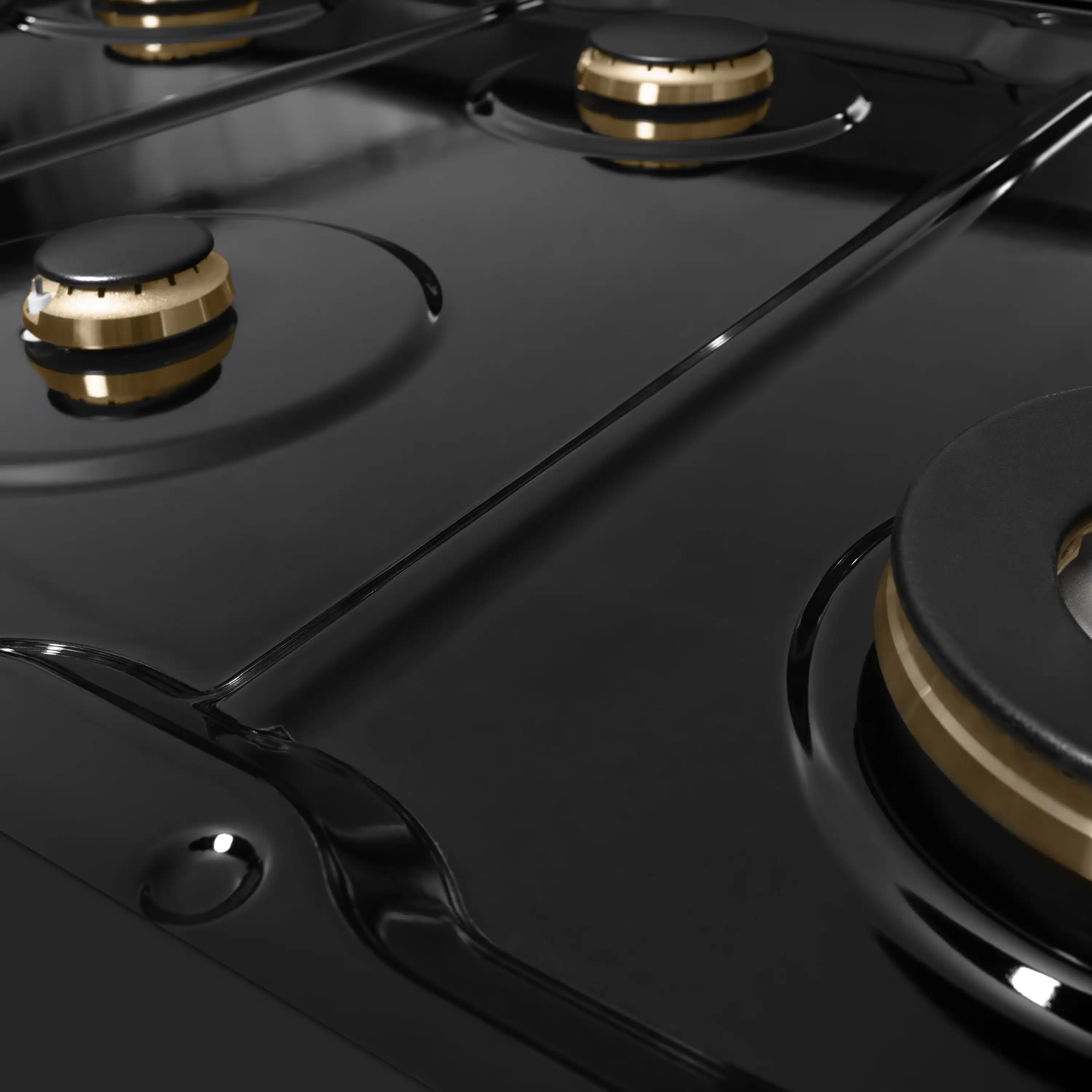 ZLINE Autograph 48-Inch Paramount Gas Range in Black Stainless Steel with Bronze Helix Handles (SGRBZ-48-KCB) - Image 10