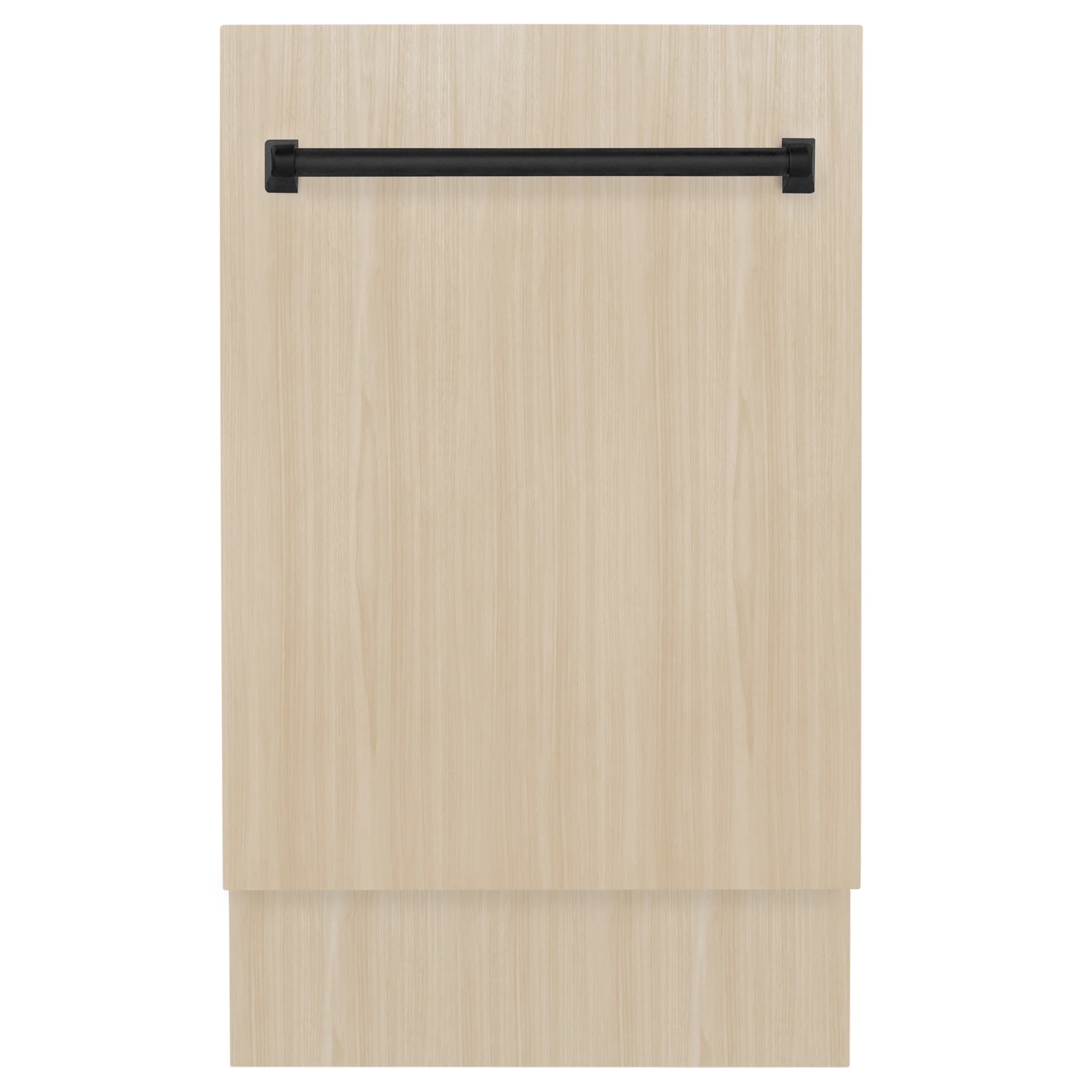 ZLINE Autograph Edition 18-Inch Tallac Series 3rd Rack Top Control Dishwasher in Custom Panel Ready with Matte Black Handle (DWVZ-18-MB) - Image 5