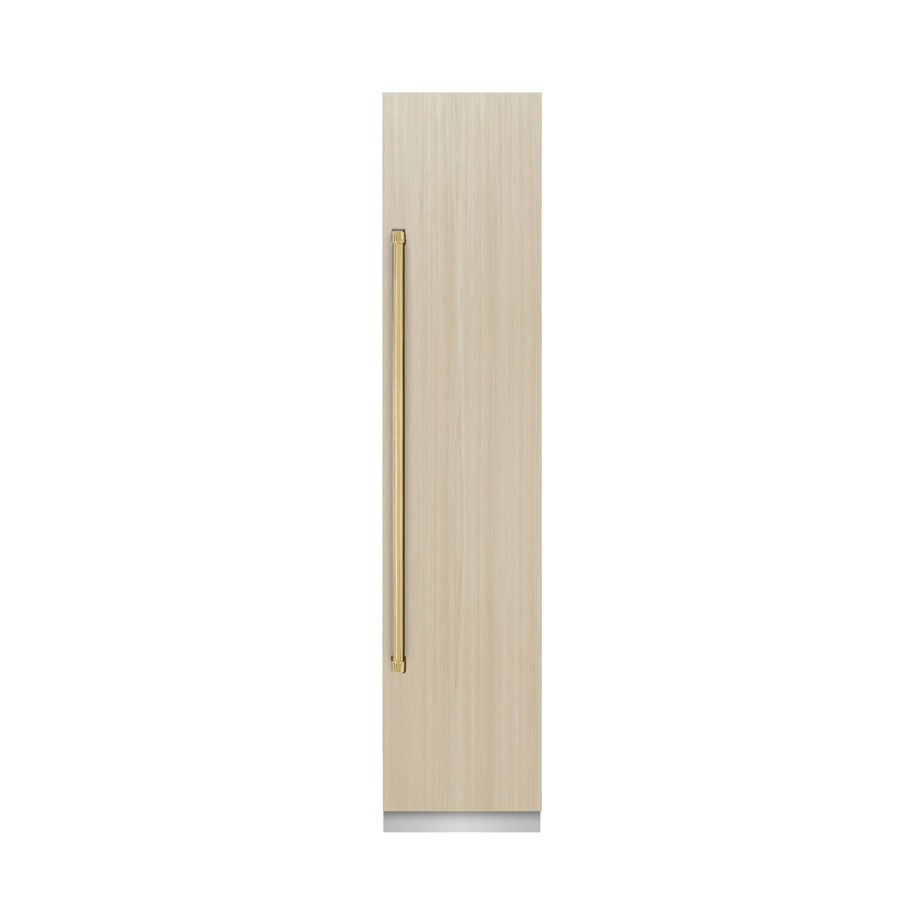 ZLINE Autograph Edition 18-Inch 8.6 Cu. Ft. Panel Ready Right Hinge Column Freezer with Graphite Gray Interior and Polished Gold Accents (RBCFVRZ-18-G) - Image 3