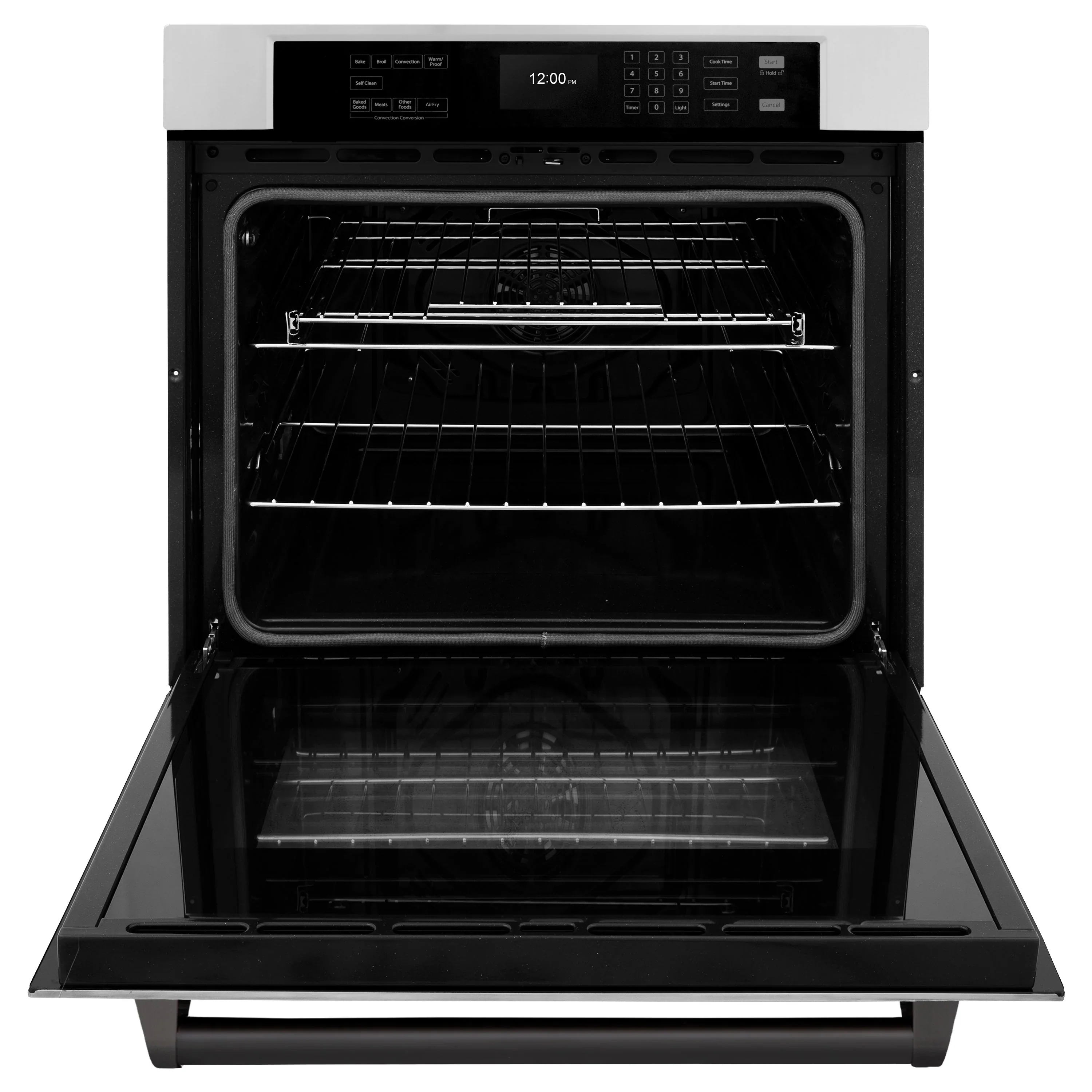 ZLINE Autograph Edition 2-Piece Appliance Package - 30-Inch Single Wall Oven with Self-Clean and 30-inch Built-In Microwave Oven in Stainless Steel with Matte Black Trim - Image 11