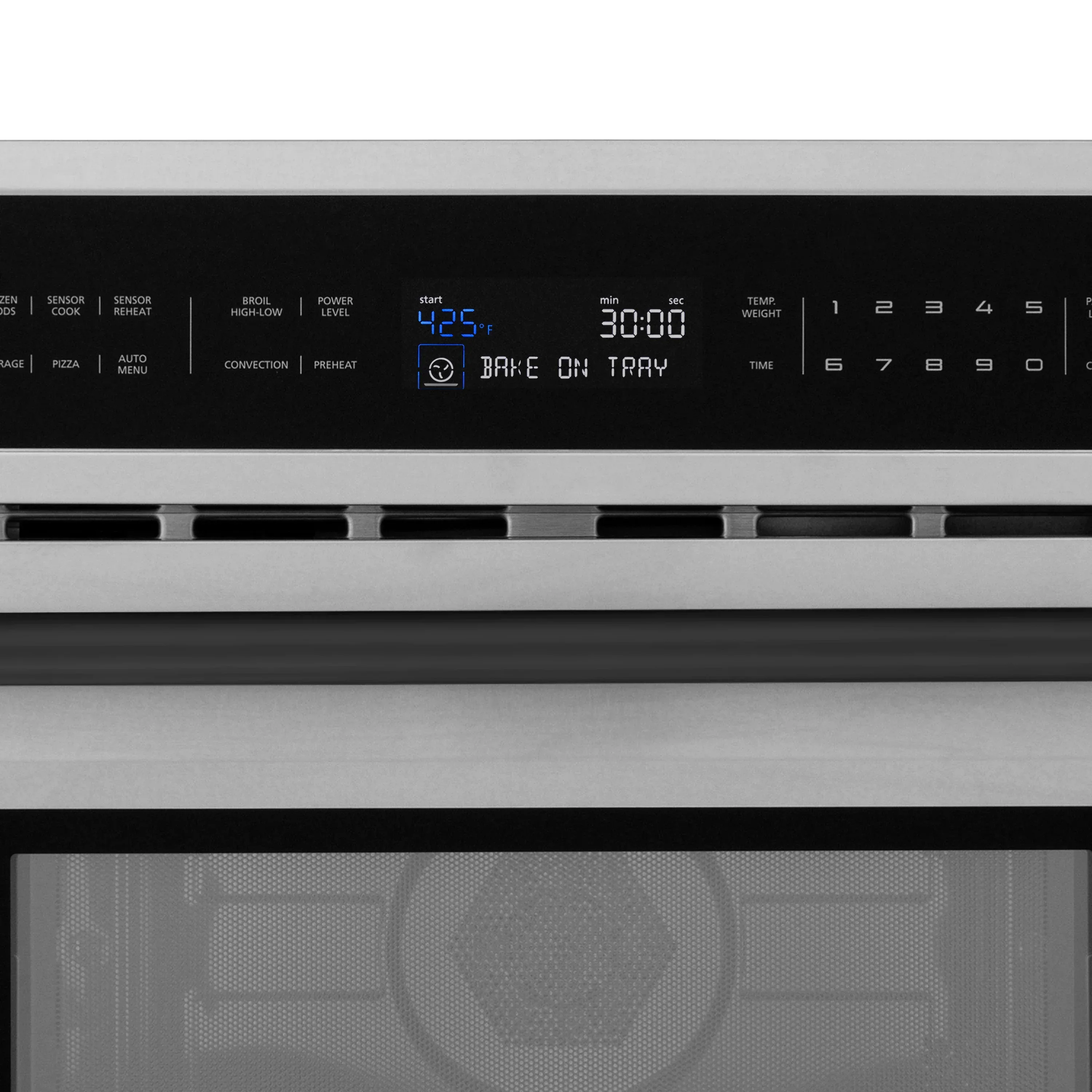 ZLINE Autograph Edition 2-Piece Appliance Package - 30-Inch Single Wall Oven with Self-Clean and 30-inch Built-In Microwave Oven in Stainless Steel with Matte Black Trim - Image 3