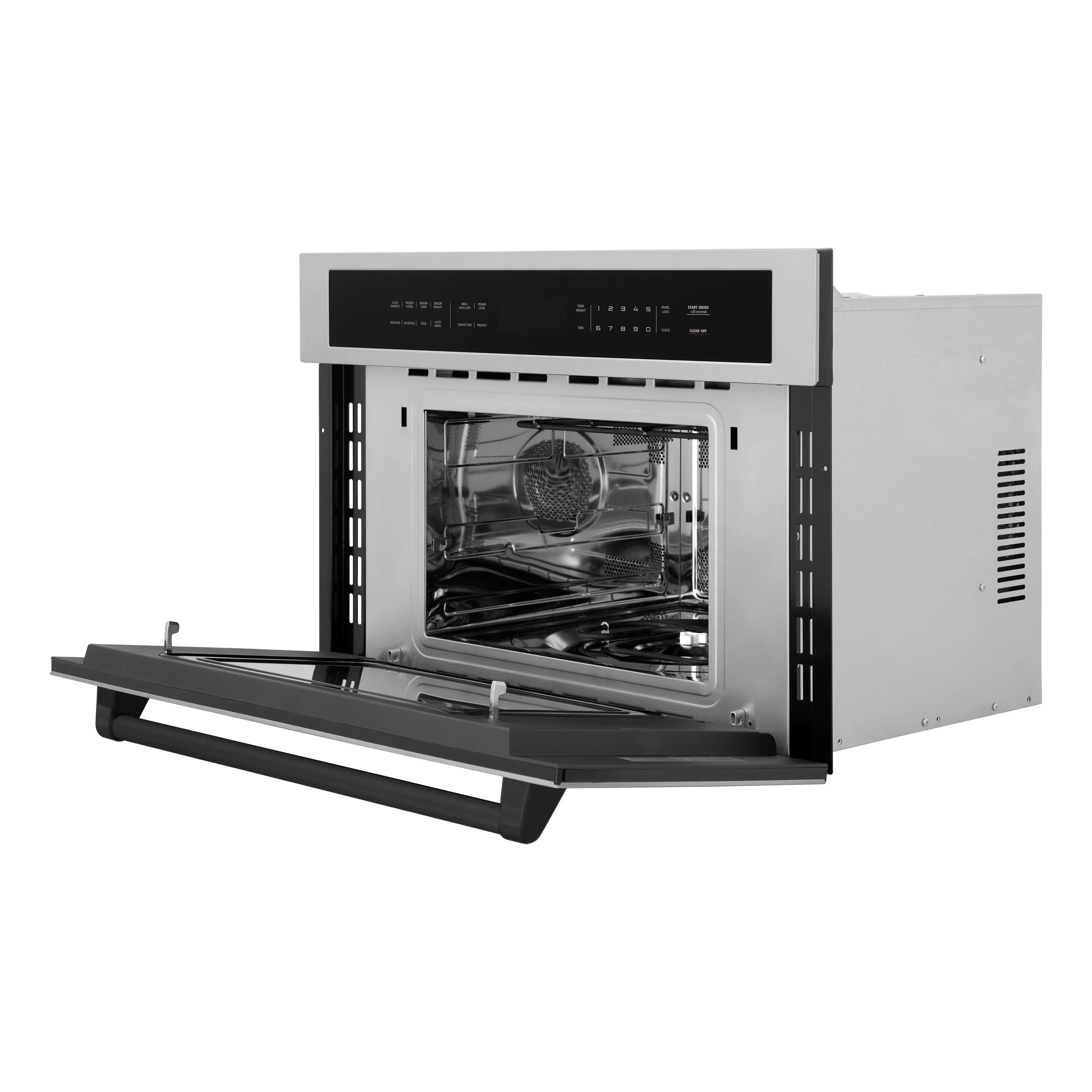 ZLINE Autograph Edition 2-Piece Appliance Package - 30-Inch Single Wall Oven with Self-Clean and 30-inch Built-In Microwave Oven in Stainless Steel with Matte Black Trim - Image 5
