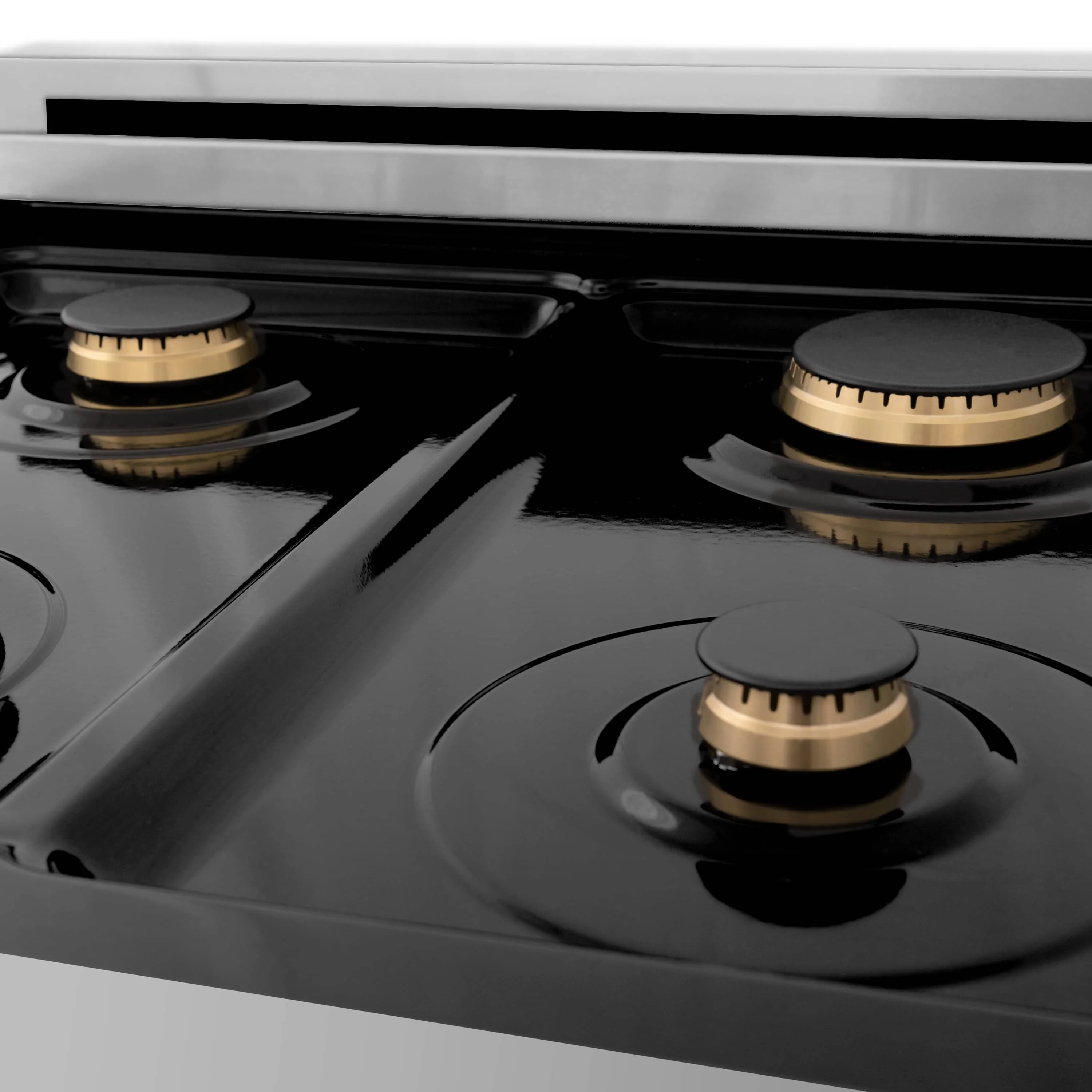 ZLINE Legacy Series Autograph Edition 24-inch Dual Fuel Range with Gas Stove and 2.8 Cu. Ft. Electric Oven in Stainless Steel with Matte Black Accents (RAZ-24-MB) - Image 15