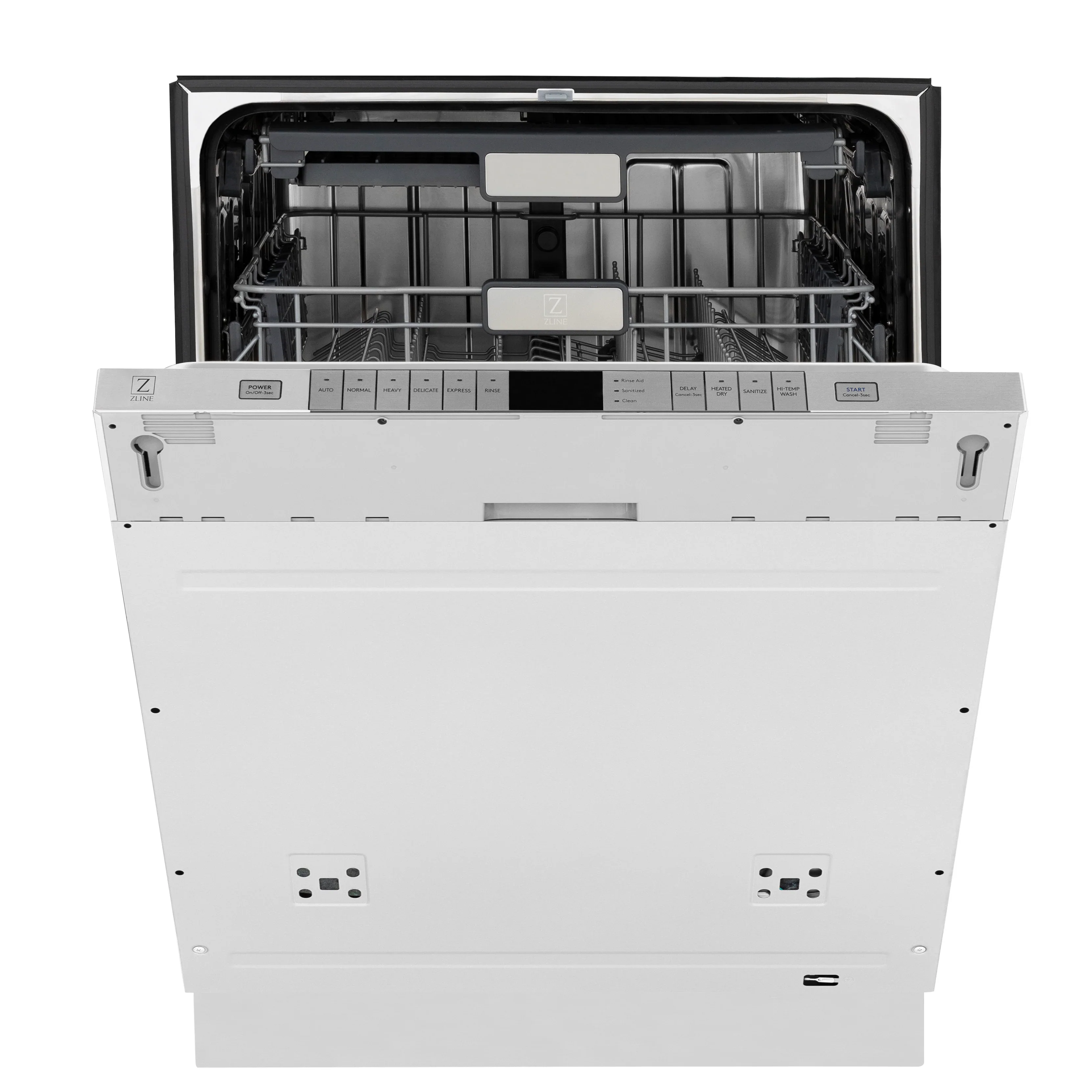 ZLINE Autograph Edition 24-Inch Monument Series 3rd Rack Top Touch Control Tall Tub Dishwasher in Custom Panel Ready with Gold Handle (DWMTZ-24-G) - Image 5