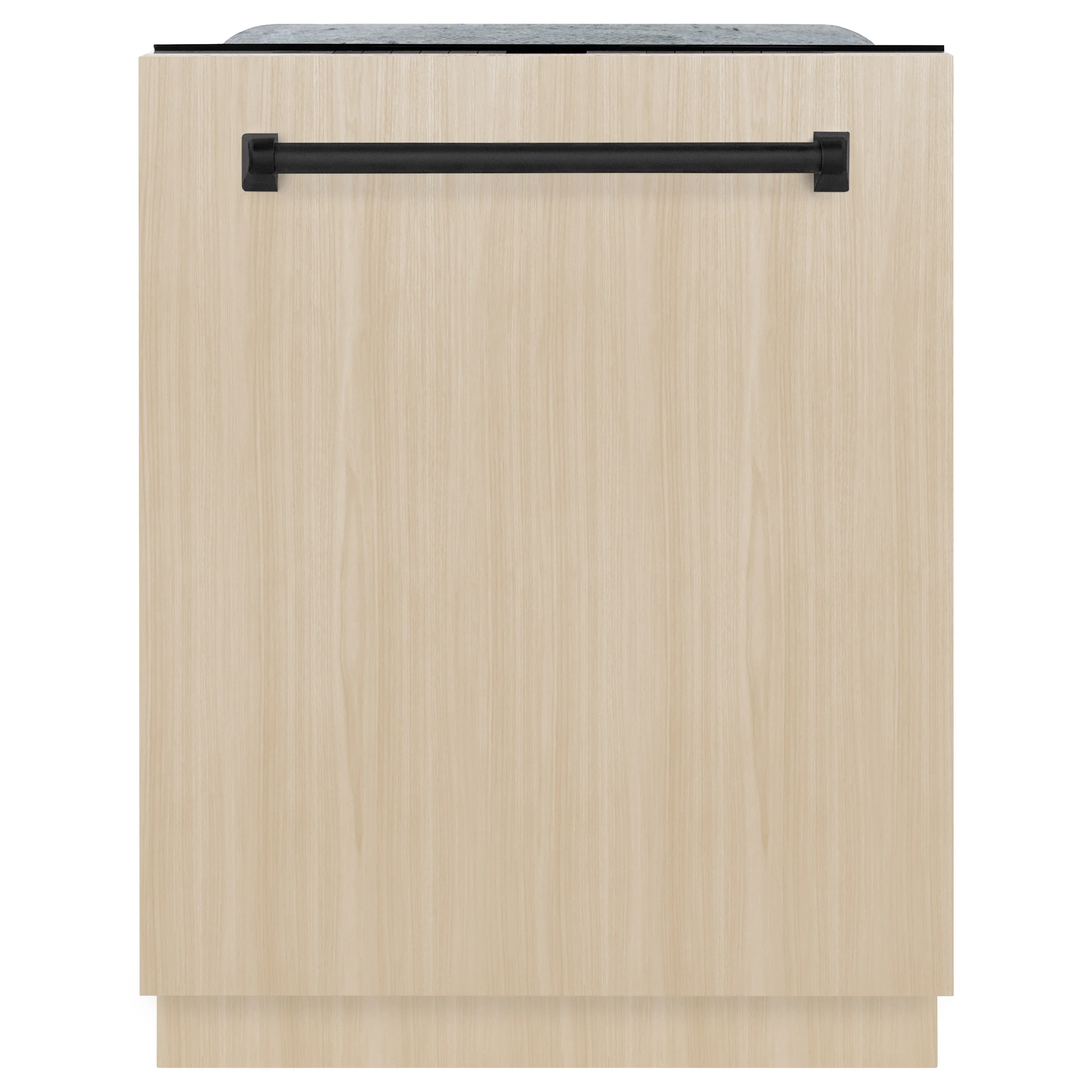 ZLINE Autograph Edition 24-Inch Monument Series 3rd Rack Top Touch Control Tall Tub Dishwasher in Custom Panel Ready with Matte Black Handle (DWMTZ-24-MB) - Image 3