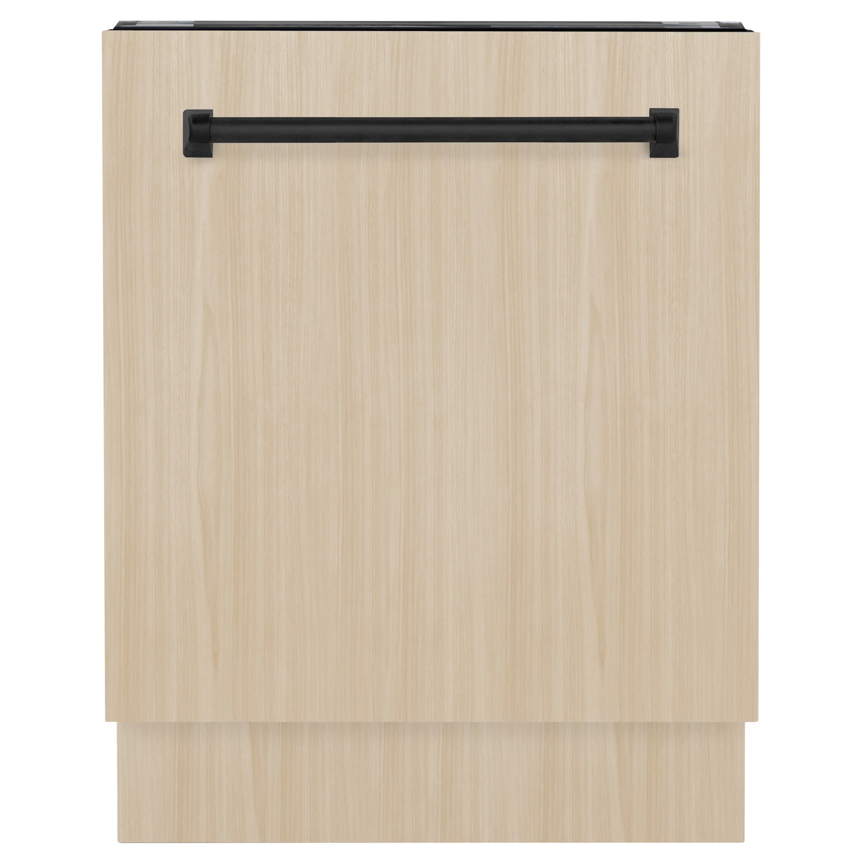 ZLINE Autograph Edition 24-Inch Tallac Series 3rd Rack Top Control Built-In Tall Tub Dishwasher in Custom Panel Ready with Matte Black Handle (DWVZ-24-MB) - Image 5