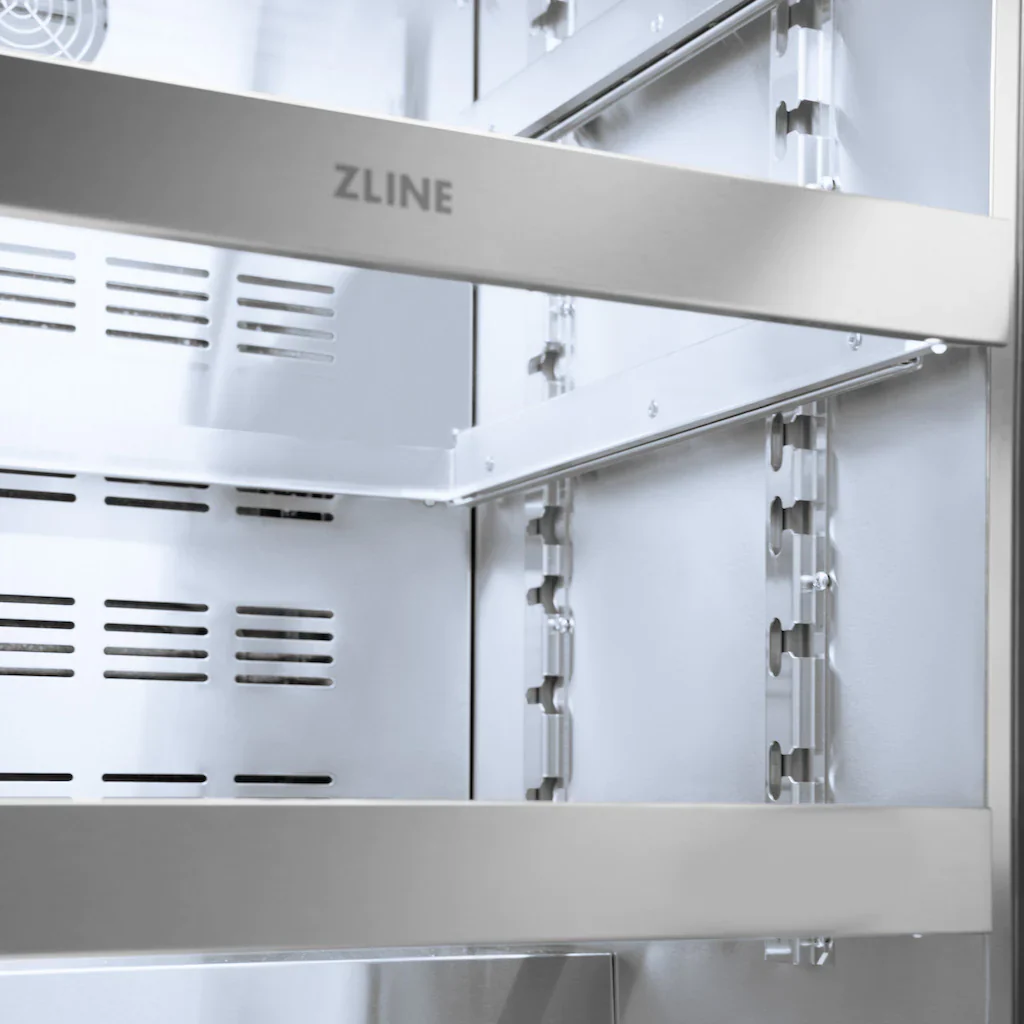ZLINE Autograph Edition 24-Inch Touchstone 151 Can Indoor/Outdoor Beverage Fridge With Panel Ready Glass Door And Matte Black Handle (RBSPOZ-24-MB) - Image 13