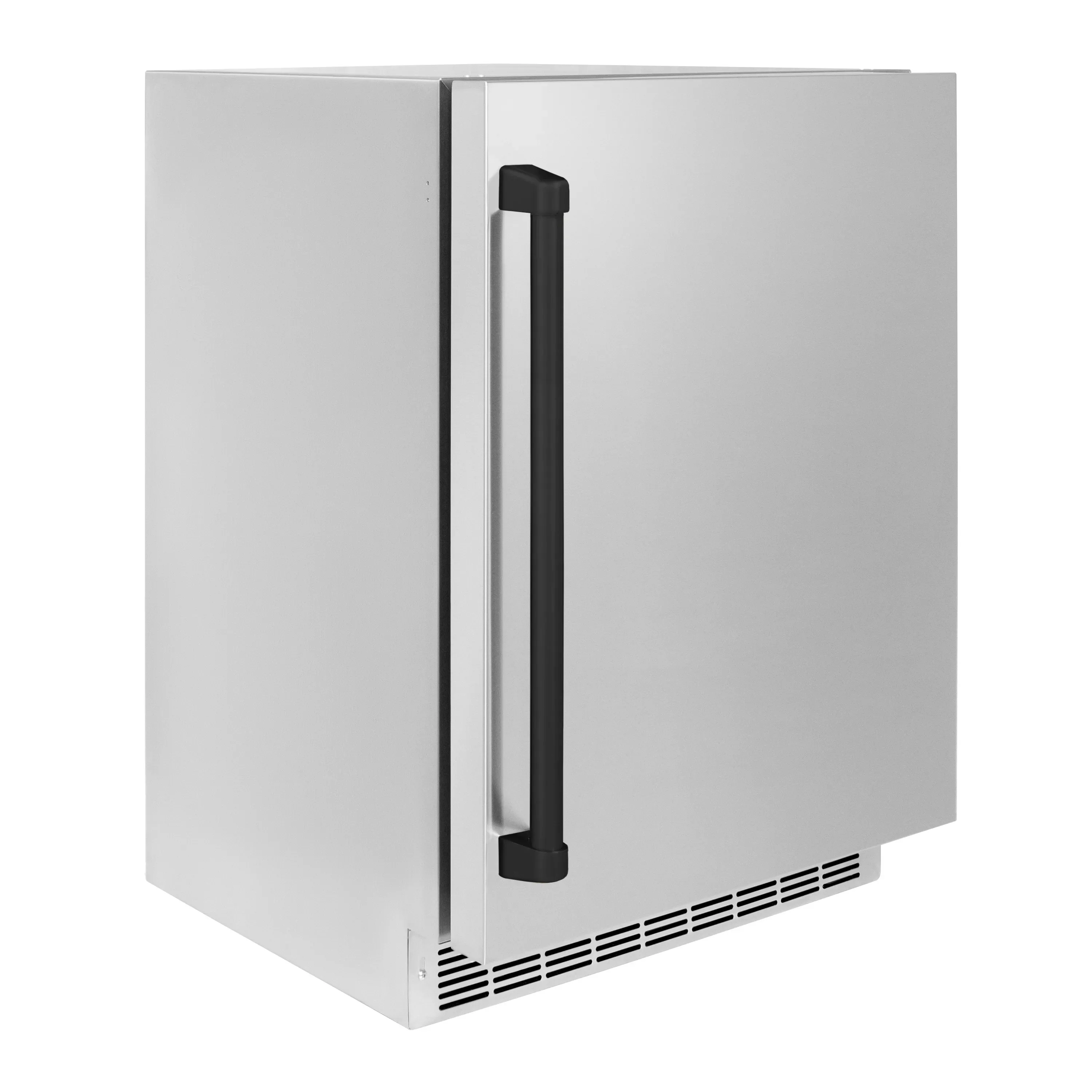 ZLINE Autograph Edition 24-Inch Touchstone 151 Can Indoor/Outdoor Beverage Fridge With Solid Stainless Steel Door And Matte Black Handle (RBSOZ-ST-24-MB) - Image 3