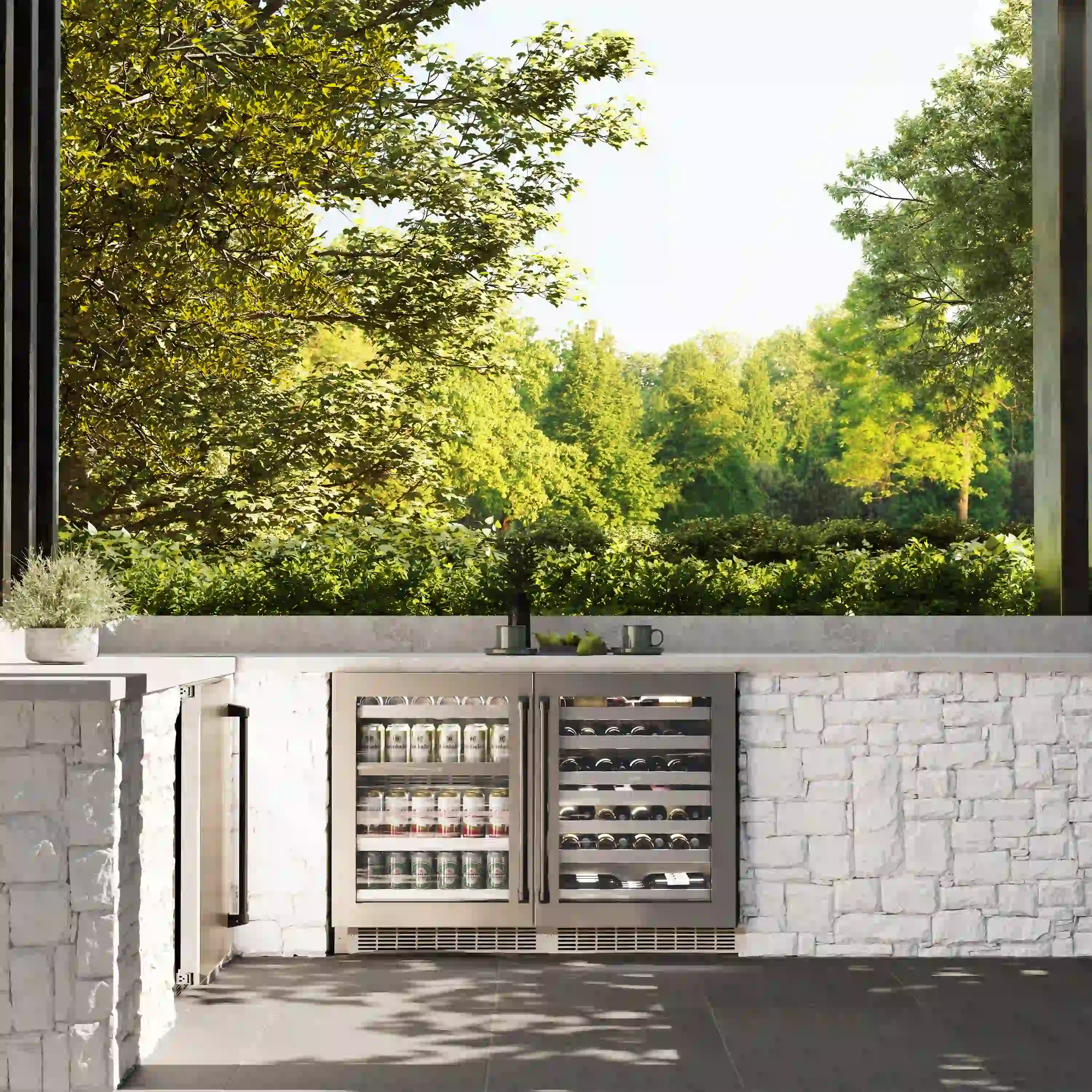 ZLINE Autograph Edition 24-Inch Touchstone Dual Zone 44 Bottle Indoor/Outdoor Wine Cooler with Stainless Steel Glass Door and Matte Black Handle (RWDOZ-GS-24-MB) - Image 16