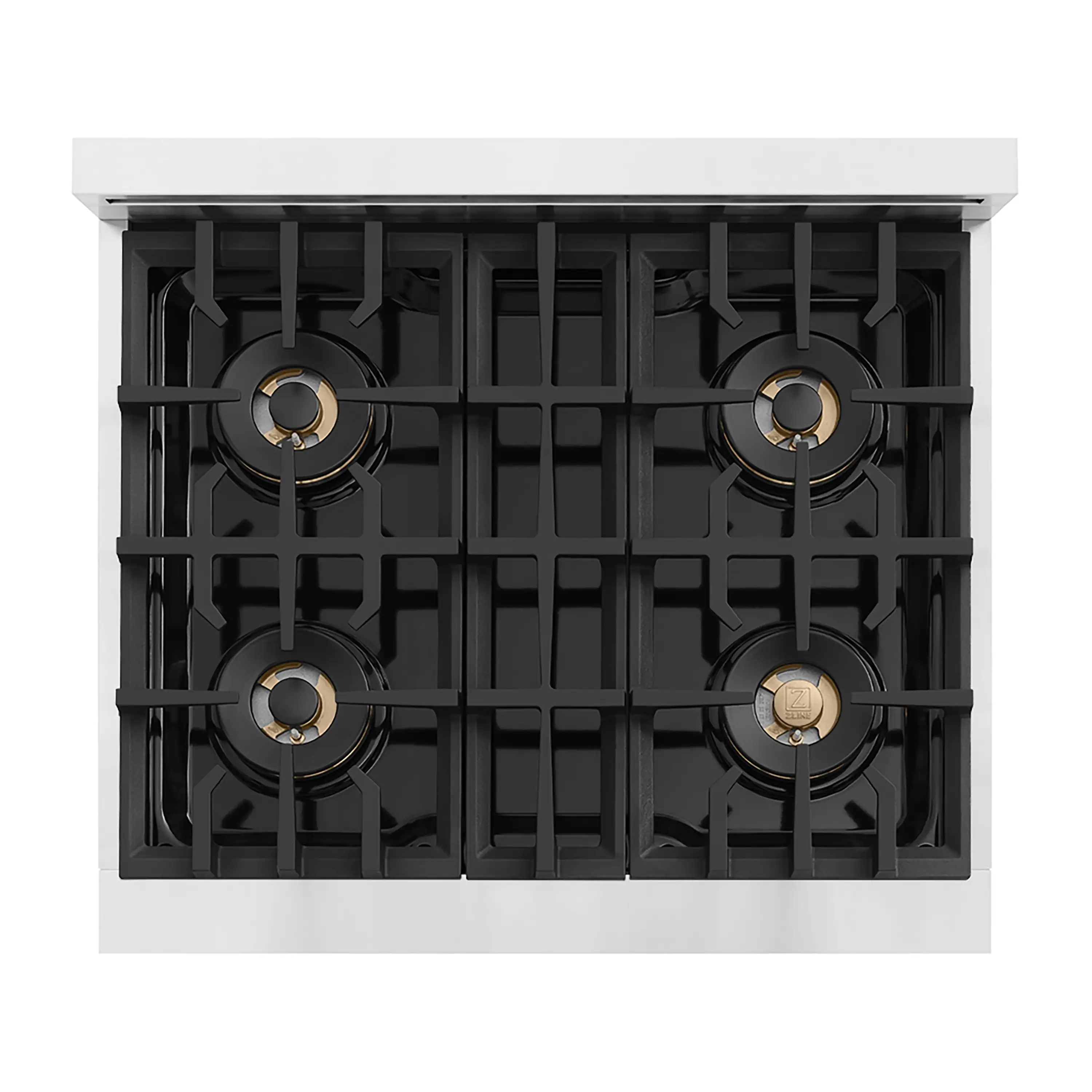 ZLINE Autograph Edition 30-Inch Classic Gas Rangetop with 4 Burner DuoPro™ Cooktop in Stainless Steel and Matte Black Accents (PCRTZ-30-MB) - Image 2