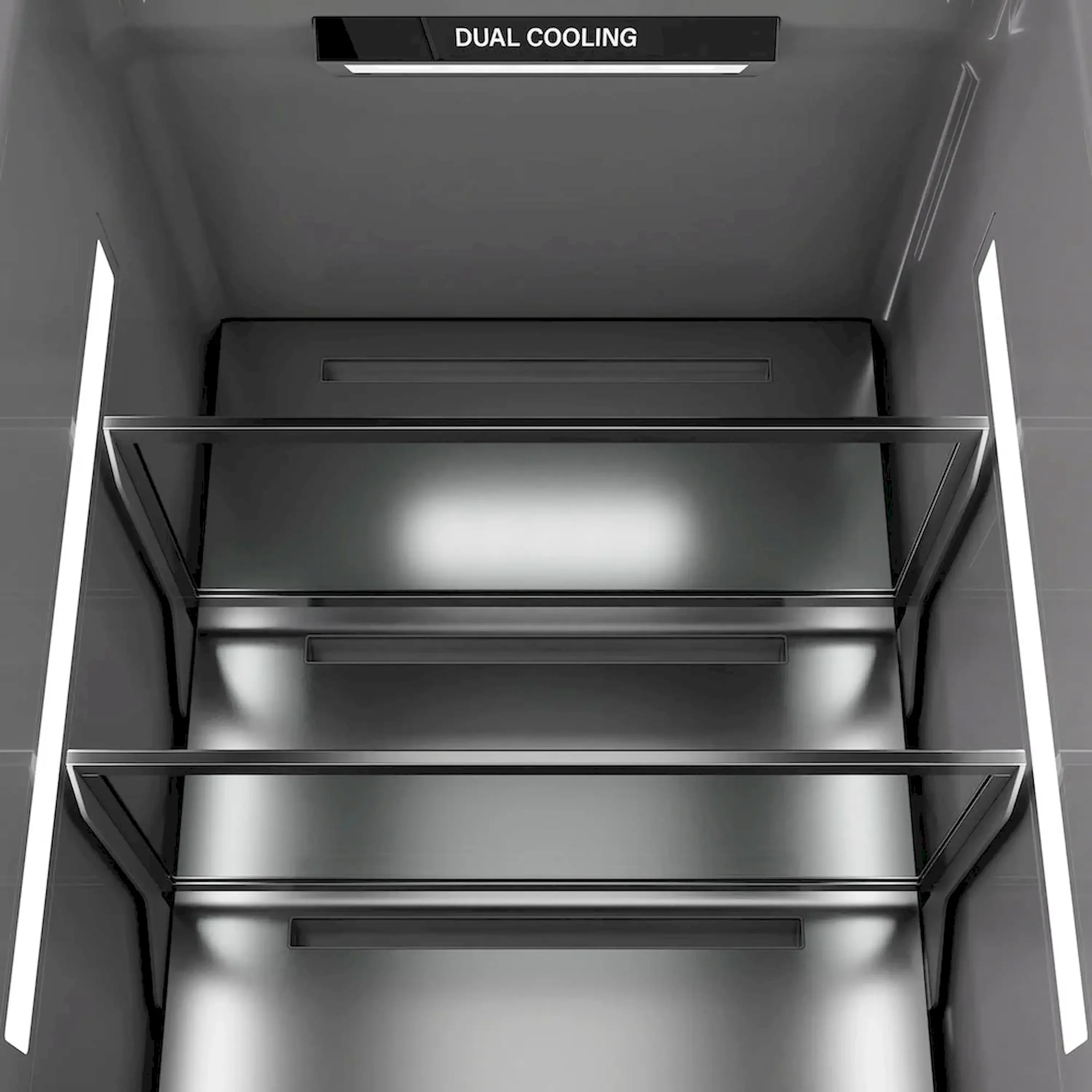 ZLINE Autograph Edition 30-Inch 16.7 Cu. Ft. Panel Ready Column Refrigerator with Graphite Gray Interior and Champagne Bronze Accents (RBCRVZ-30-CB) - Image 7