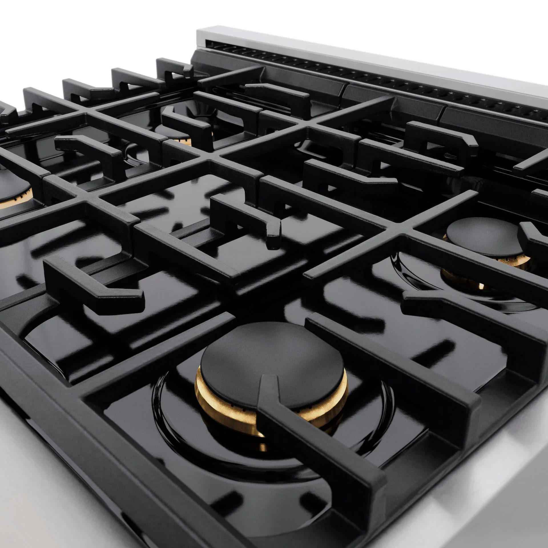 ZLINE Autograph Edition 30-Inch 4.2 cu. ft. Paramount Dual Fuel Range with 4 Burner Gas Cooktop and Electric Convection Oven in Stainless Steel with White Matte Door and Matte Black Accents (SDRZ-WM-30-MB) - Image 6