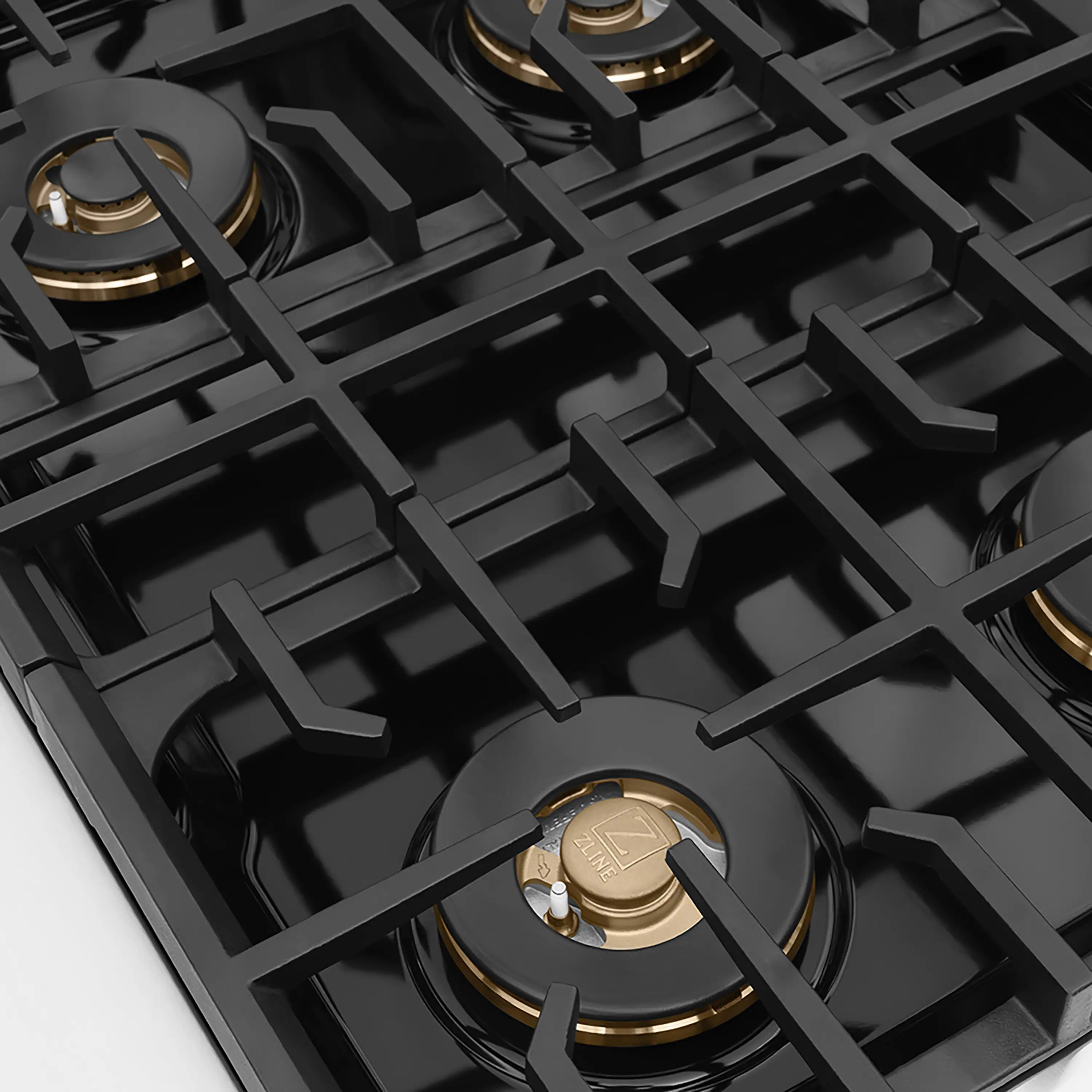 ZLINE Autograph Edition 30-Inch Paramount Gas Rangetop with 4 Burner DuoPro™ Cooktop in Stainless Steel and Champagne Bronze Accents (PSRTZ-30-CB) - Image 3