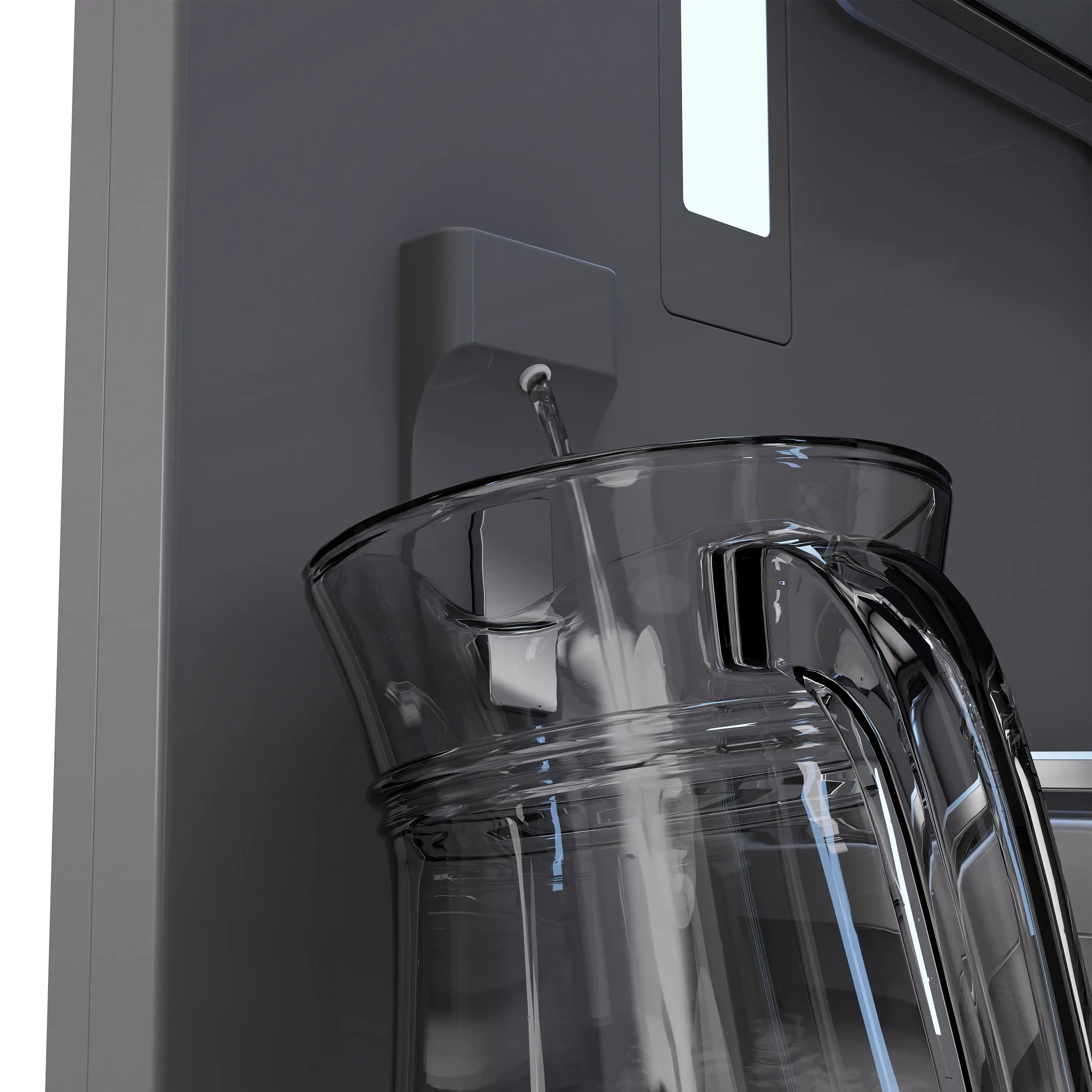 ZLINE Autograph Edition 36-Inch 19.8 Cu. Ft. Built-In Bottom Freezer Refrigerator with Water Dispenser and Ice Maker in Panel Ready with Graphite Gray Interior and Champagne Bronze Accents (GRBITZ-36-CB) - Image 11