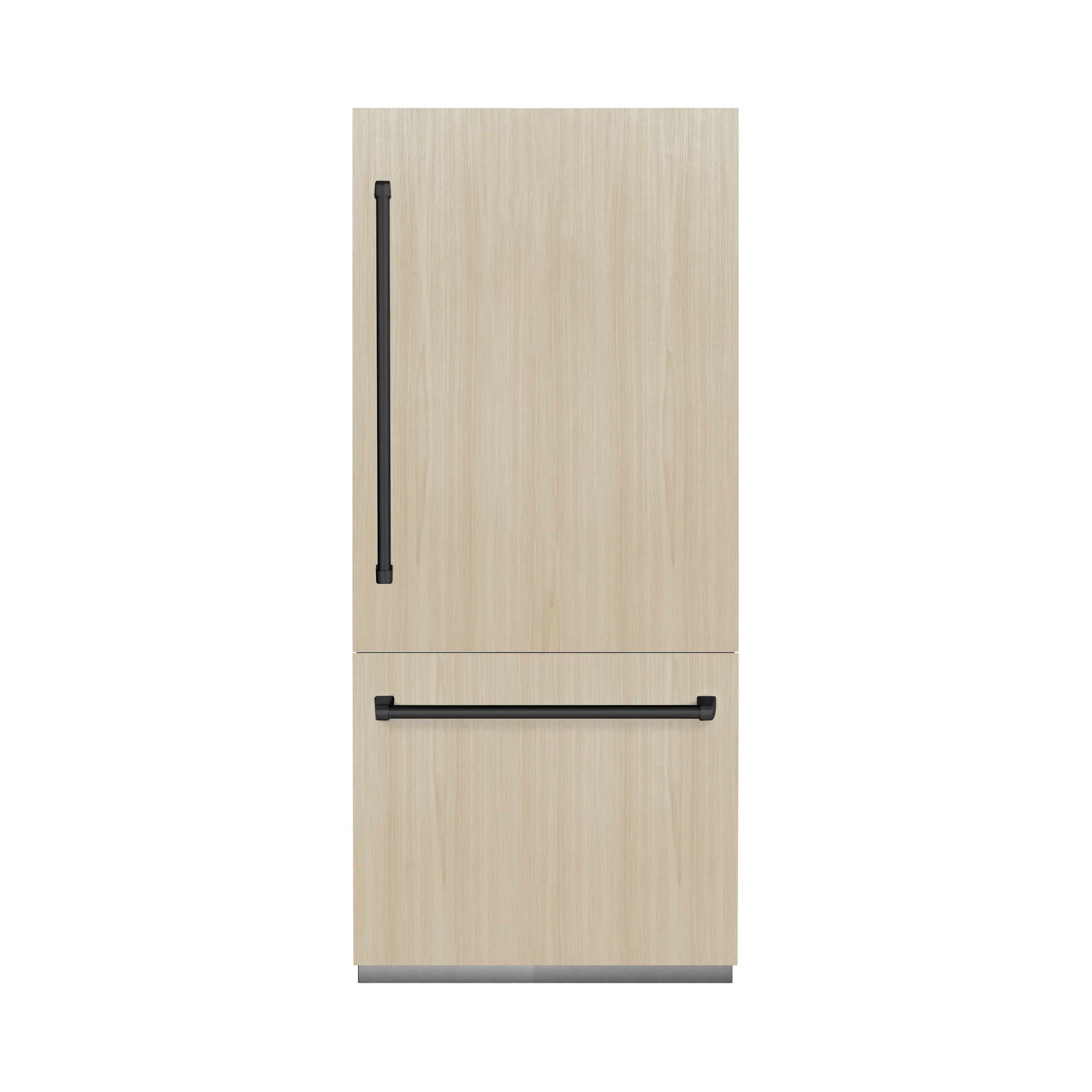 ZLINE Autograph Edition 36-Inch 19.8 Cu. Ft. Built-In Bottom Freezer Refrigerator with Water Dispenser and Ice Maker in Panel Ready with Matte Black Accents (RBITZ-36-MB) - Image 4