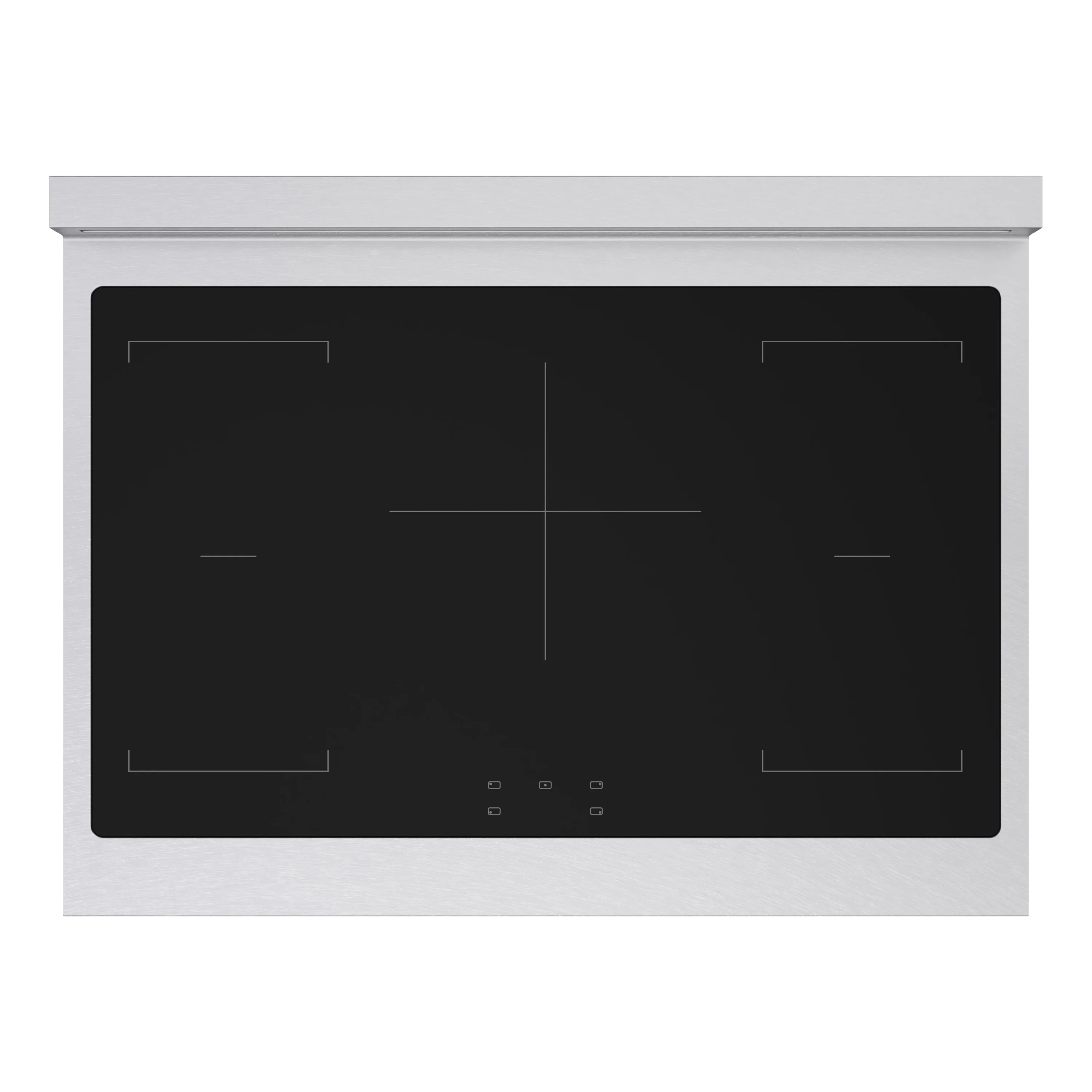 ZLINE Autograph Edition 36-Inch 5.2 Cu. Ft. Paramount Induction Range with 5 Element Cooktop and Electric Convection Oven in Satin Stainless Steel with Matte Black Accents (SINRSZ-36-MB) - Image 3
