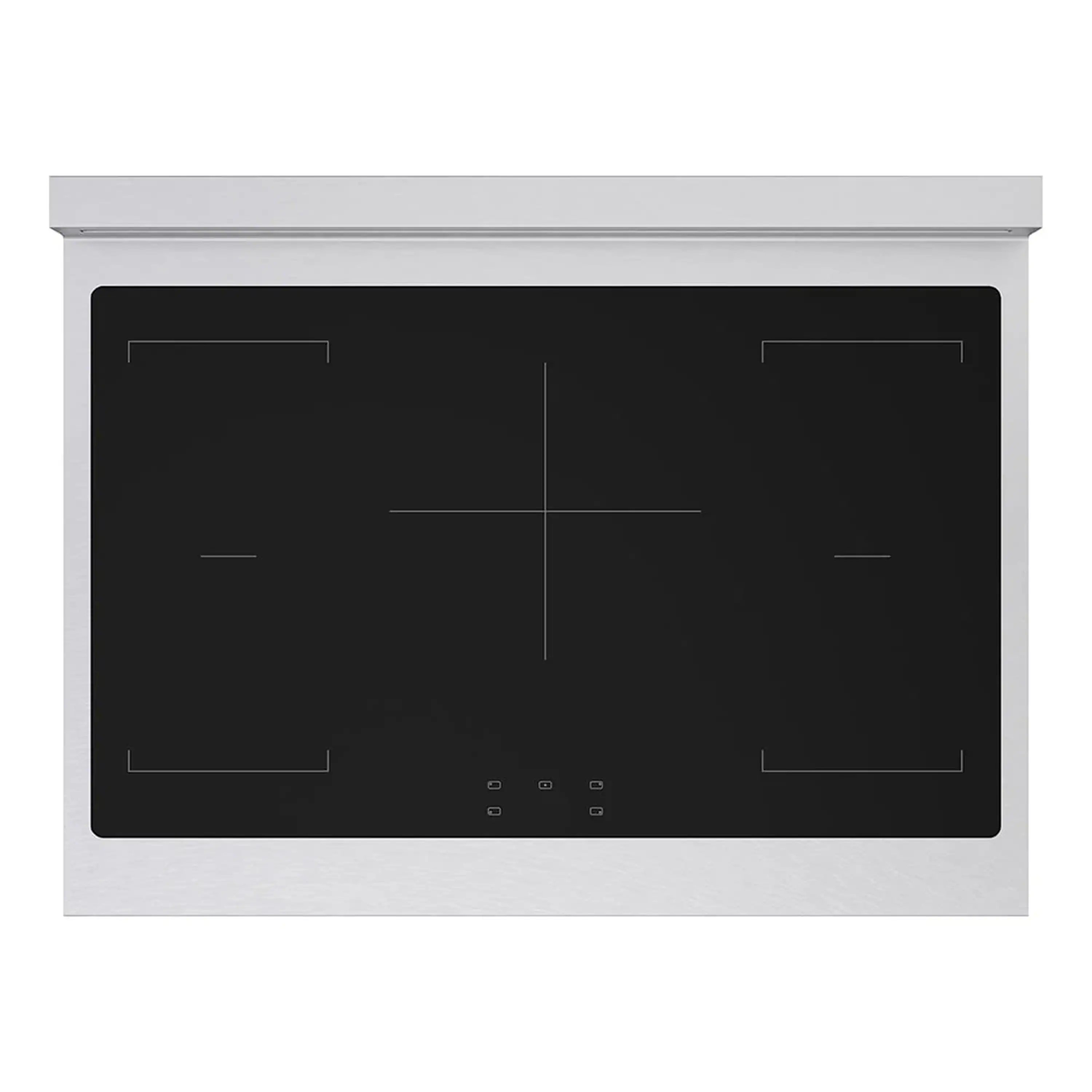 ZLINE Autograph Edition 36-Inch, 5.2 Cu. Ft. Paramount Induction Range with 5 Element Cooktop and Electric Convection Oven in Satin Stainless Steel with Polished Gold Accents (SINRSZ-36-G) - Image 3