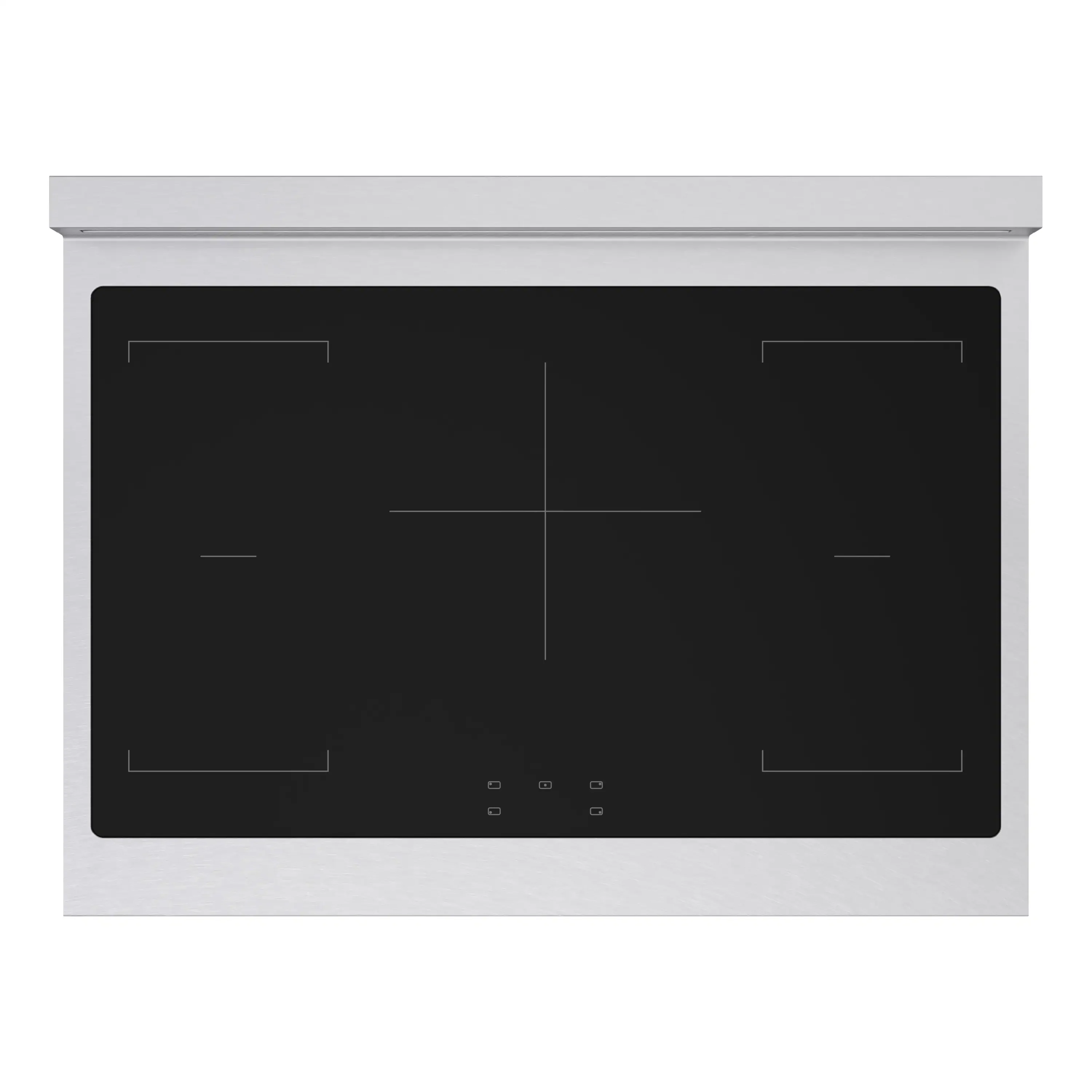 ZLINE Autograph Edition 36-Inch 5.2 Cu. Ft. Paramount Induction Range with 5 Element Cooktop and Electric Convection Oven in Satin Stainless Steel with White Matte Door and Polished Gold Accents (SINRSZ-WM-36-G) - Image 3