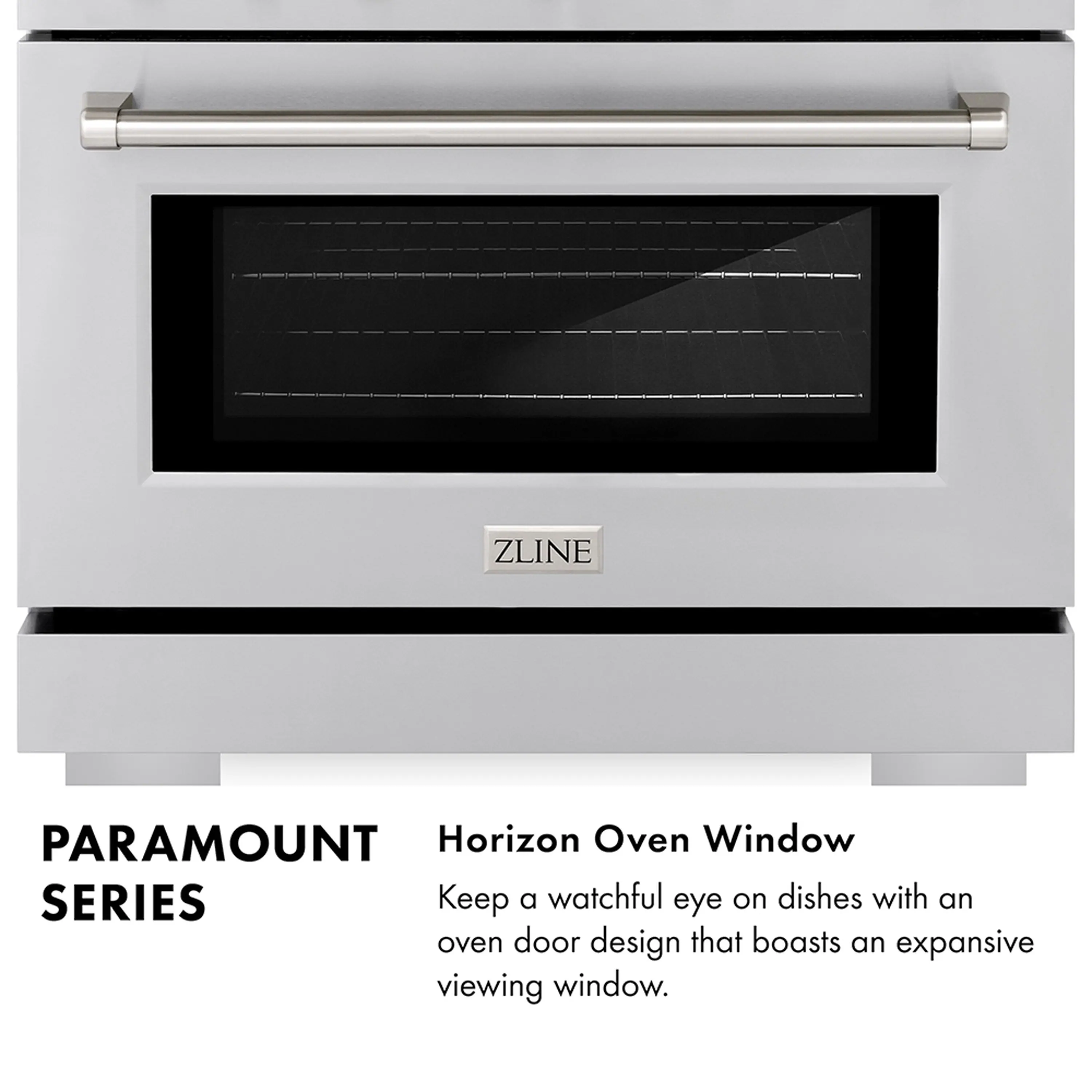 ZLINE Autograph Edition 48-Inch 6.7 cu. ft. Paramount Dual Fuel Range with 8 Burner DuoPro™ Cooktop and Dual Ovens in Stainless Steel and Matte Black Accents (PSDRZ-48-MB) - Image 14