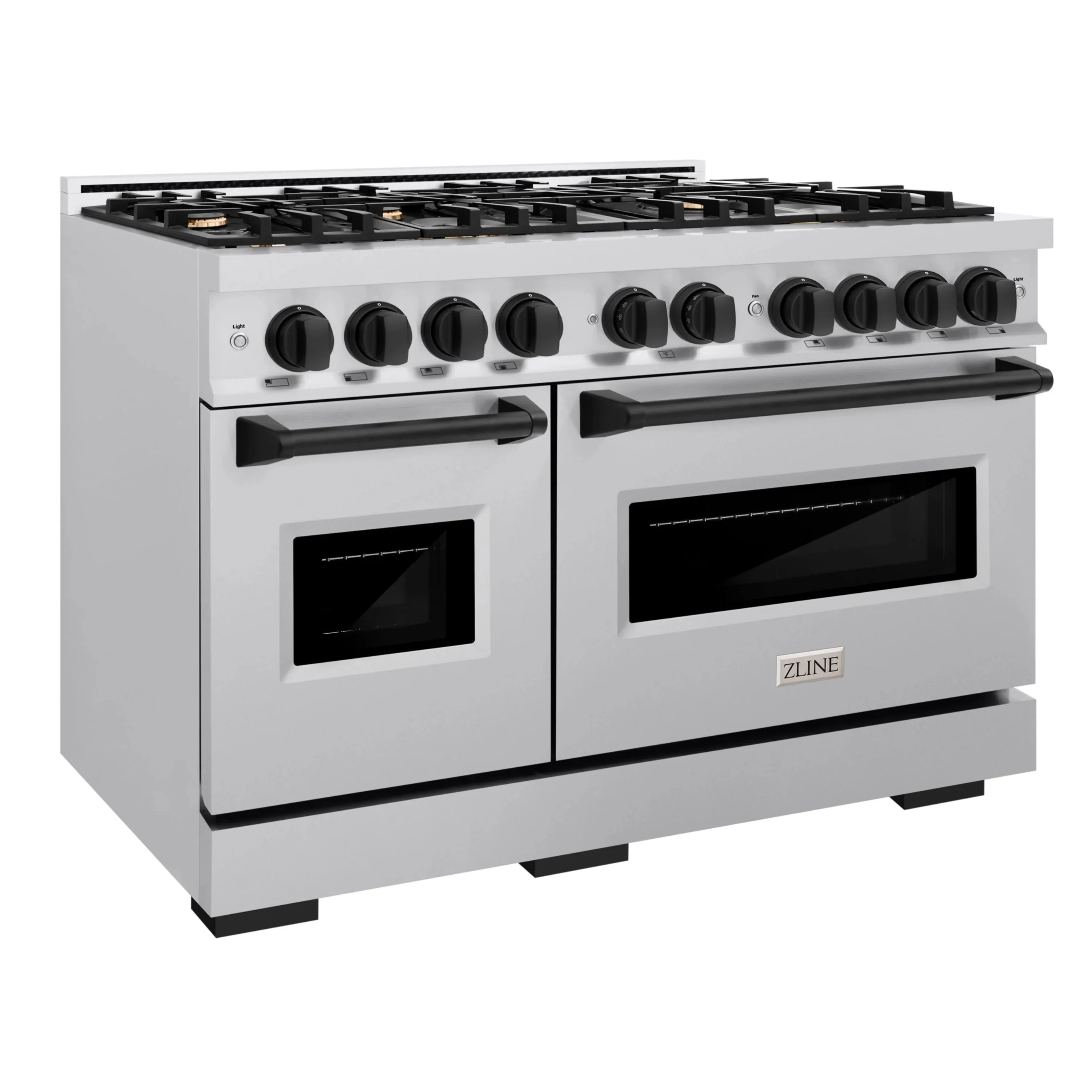 ZLINE Autograph Edition 48-Inch Classic Series Dual Fuel Range with 8 Gas Burner Cooktop and 6.7 Cu. Ft. Electric Convection Oven in Stainless Steel and Matte Black Accents (CDRZ-48-MB) - Image 2