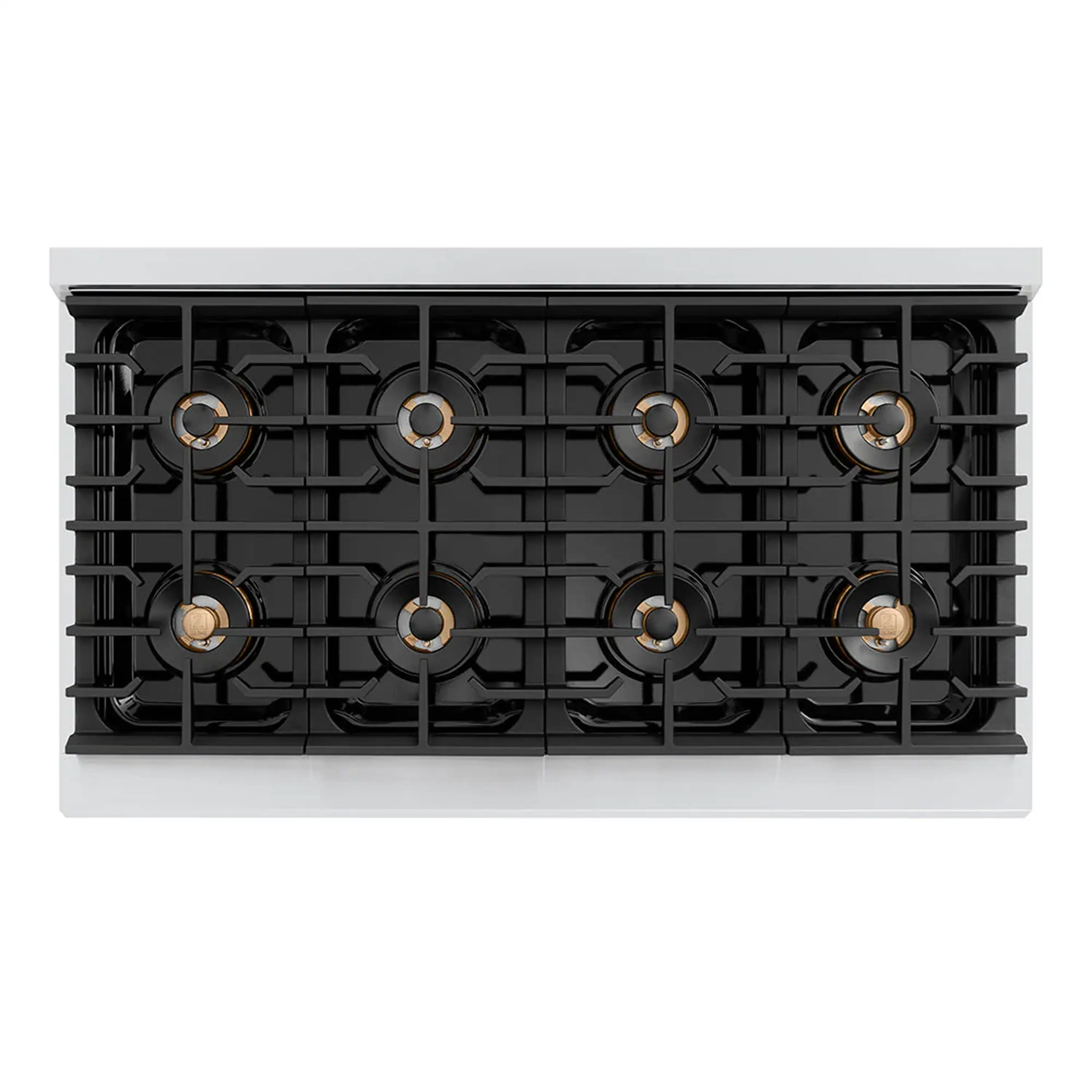 ZLINE Autograph Edition 48-Inch Paramount Gas Rangetop with 8 Burner DuoPro™ Cooktop in Stainless Steel and Champagne Bronze Accents (PSRTZ-48-CB) - Image 2