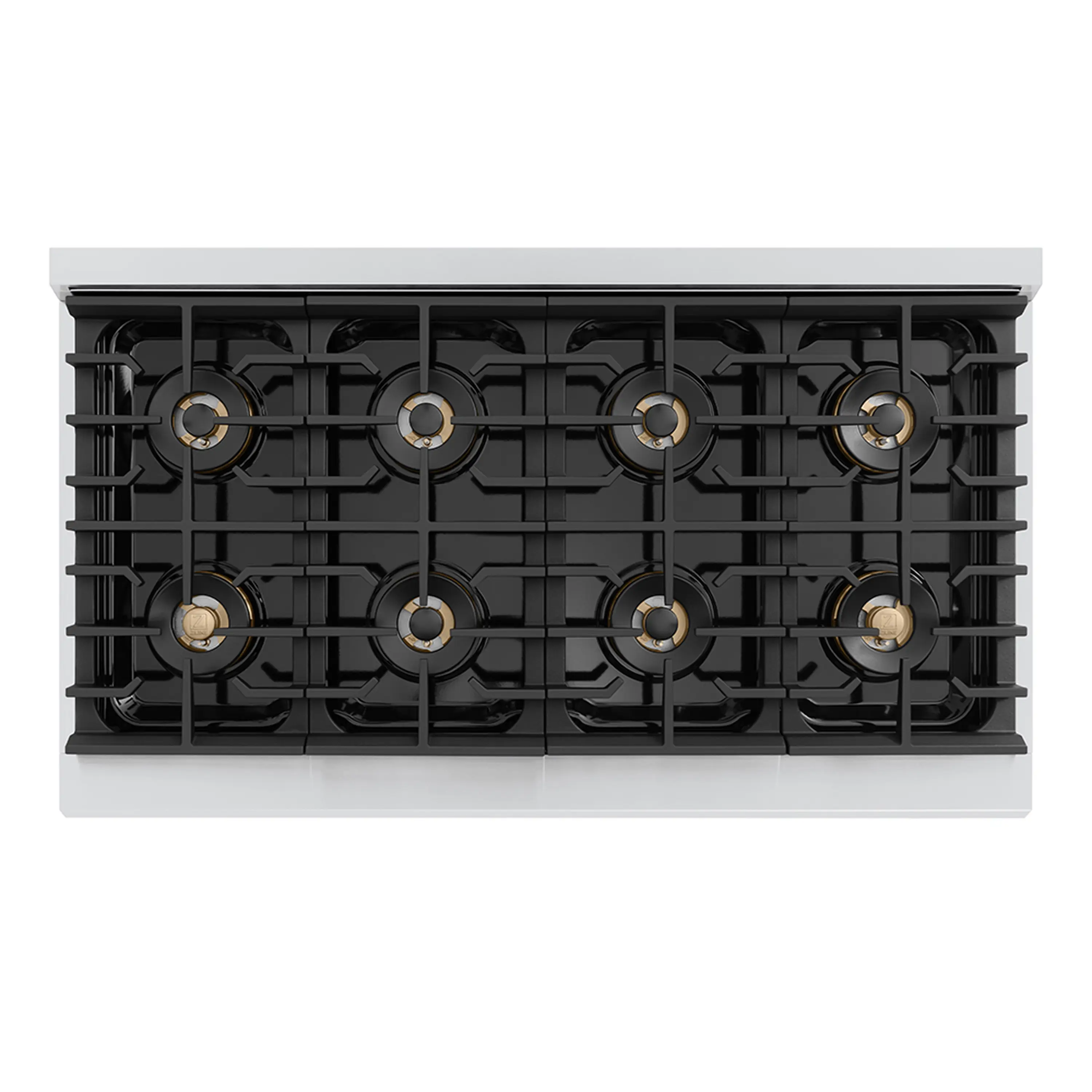 ZLINE Autograph Edition 48-Inch Paramount Gas Rangetop with 8 Burner DuoPro™ Cooktop in Stainless Steel and Matte Black Accents (PSRTZ-48-MB) - Image 2