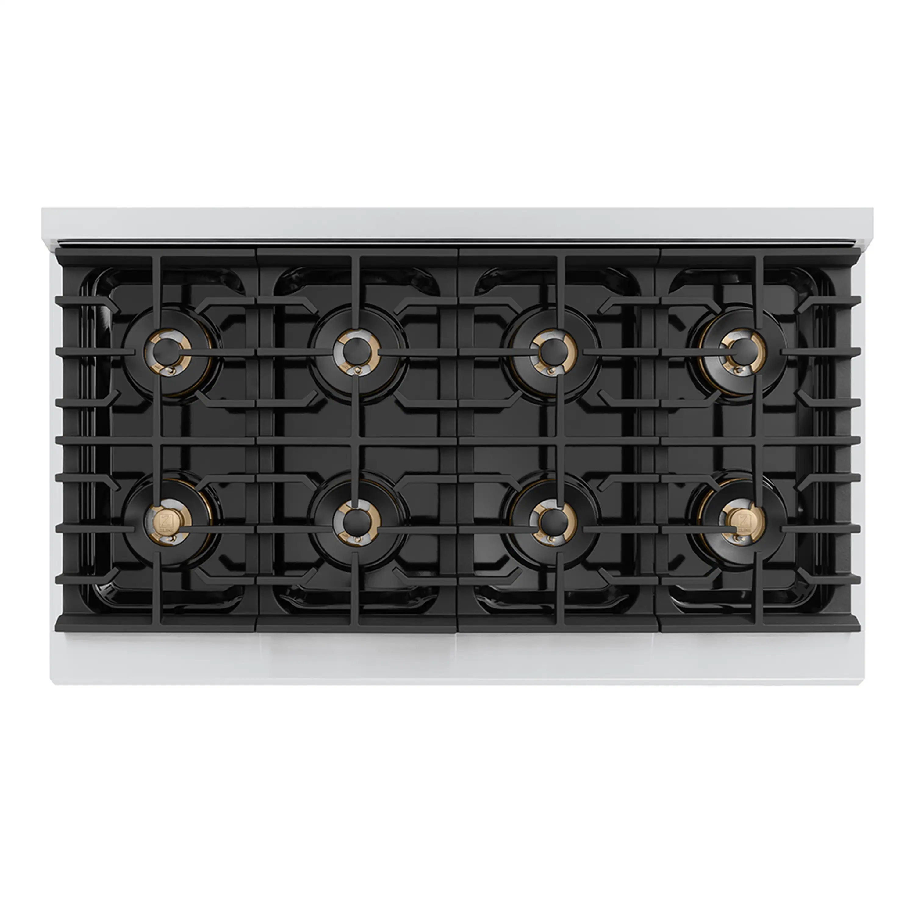 ZLINE Autograph Edition 48-Inch Paramount Gas Rangetop with 8 Burner DuoPro™ Cooktop in Stainless Steel and Polished Gold Accents (PSRTZ-48-G) - Image 2
